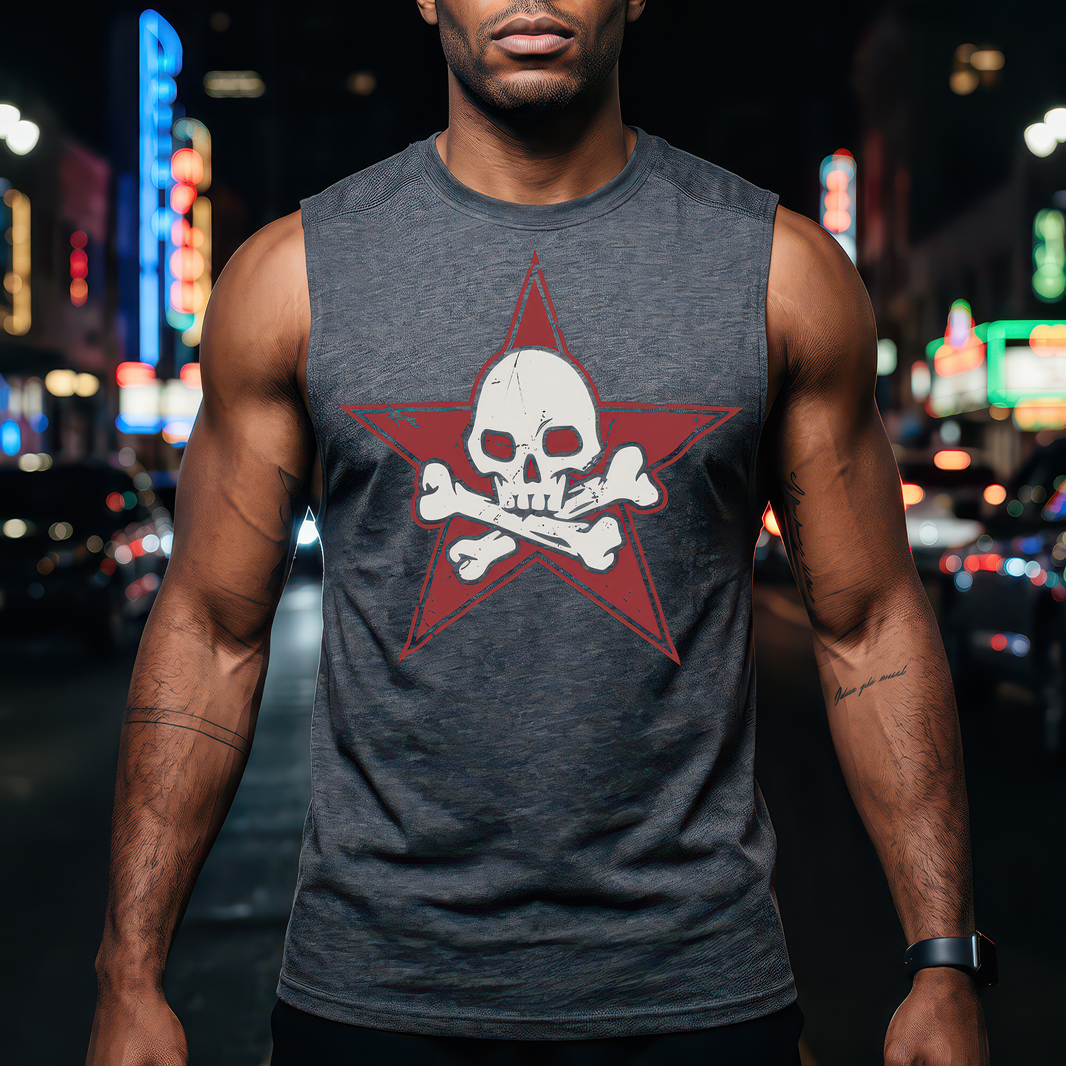 Cross Bones Star - DTF Transfer