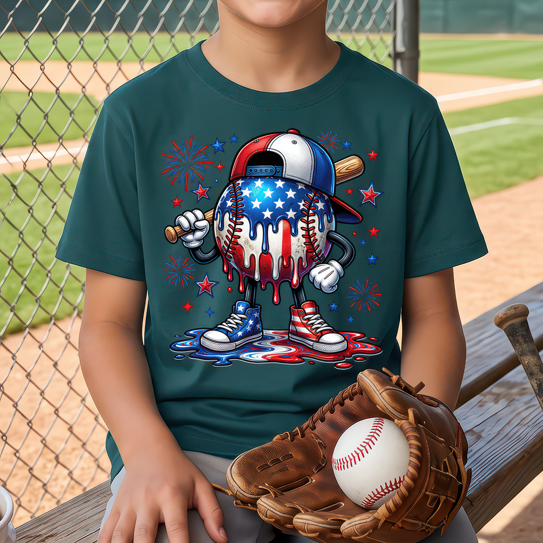 USA Baseball Drip - DTF Transfer