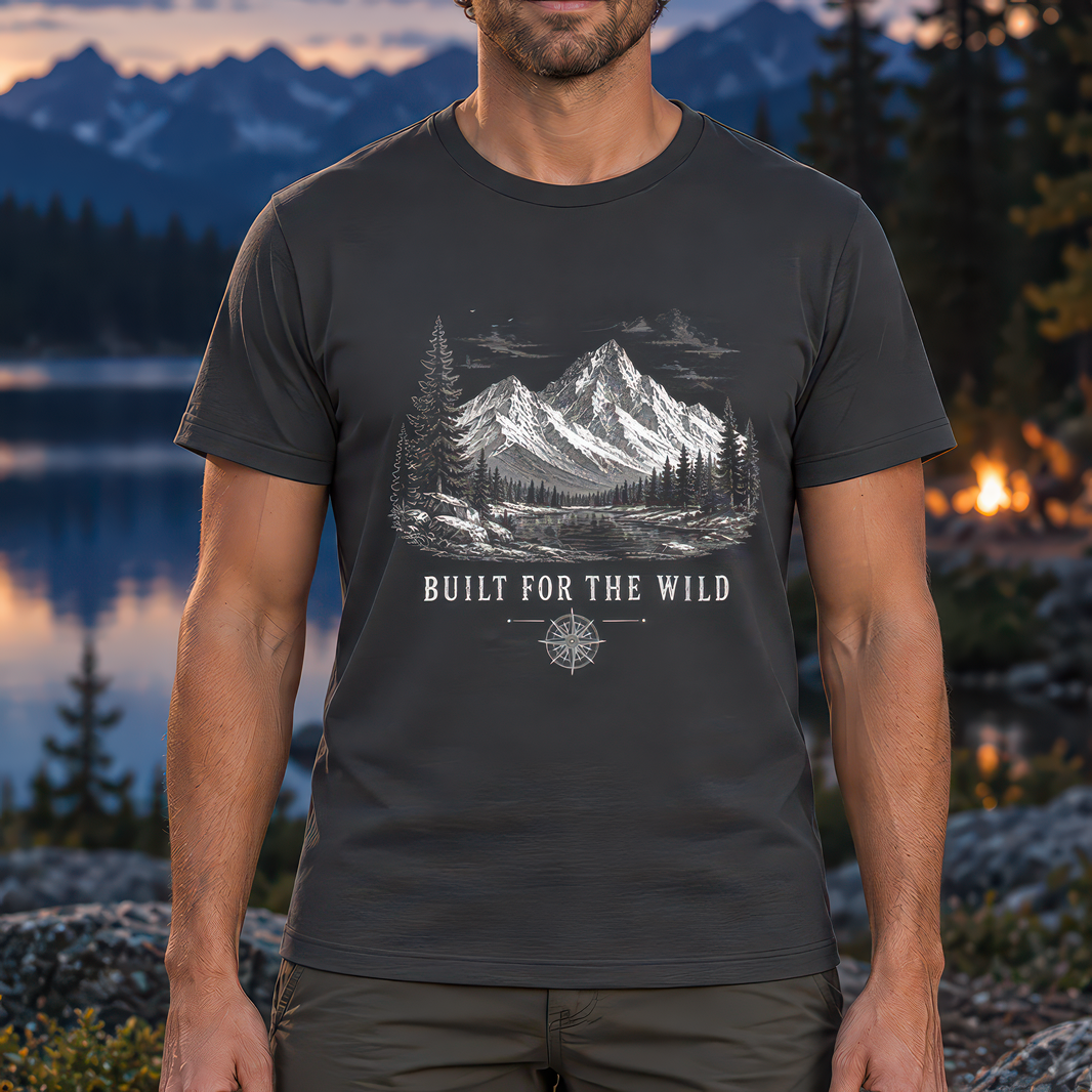 Built For The Wild Mountain Compass - DTF Transfer