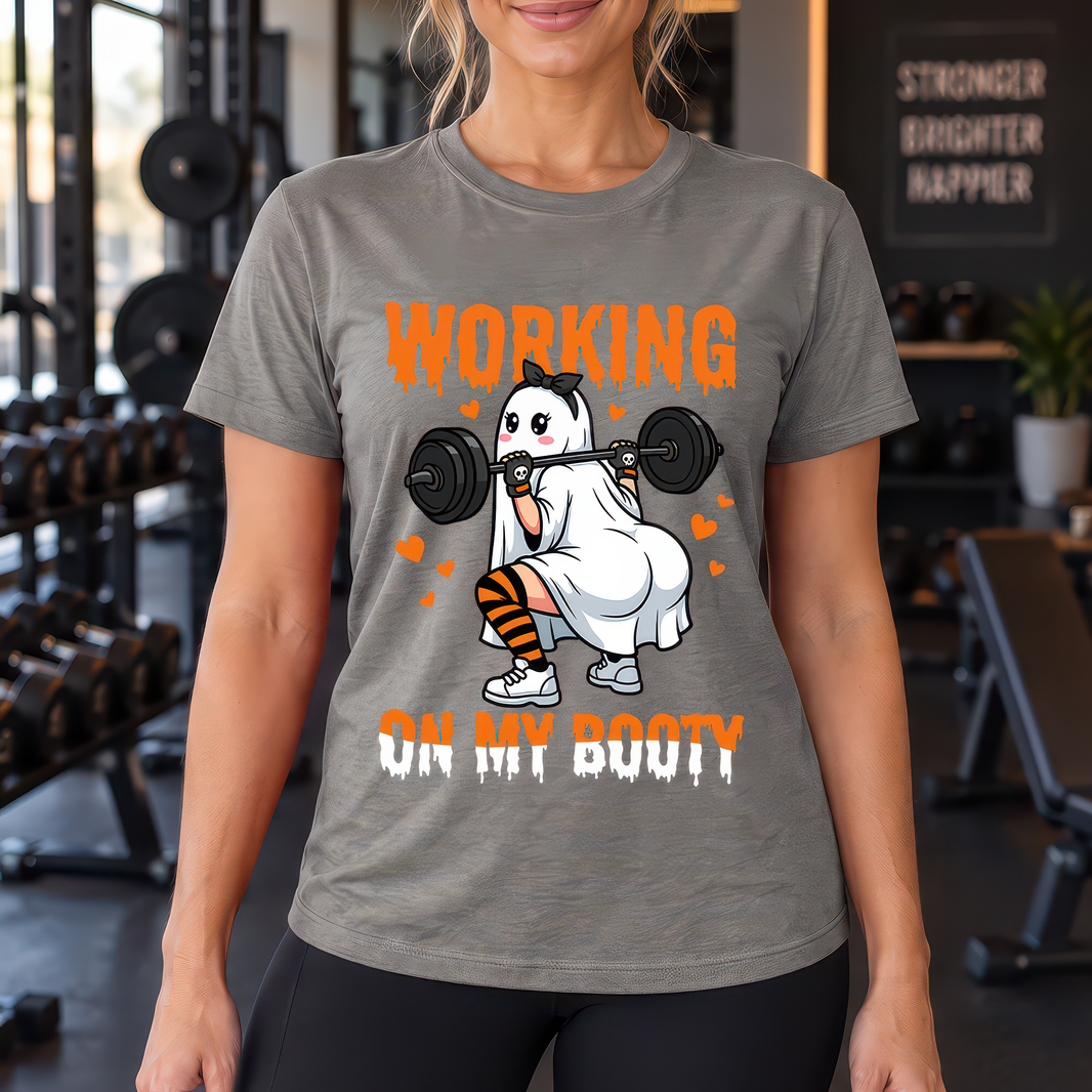 Working On My Booty Squatting Ghost - DTF Transfer