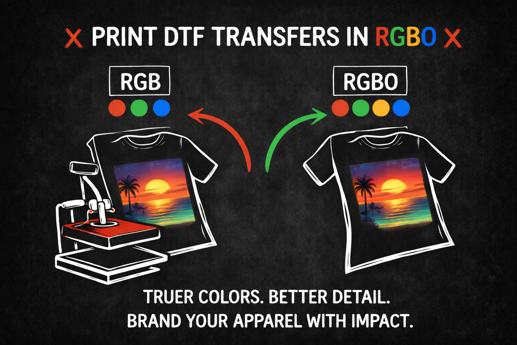 Why RGBO Printing Makes DTF Transfers Look Better And Why It Matters!