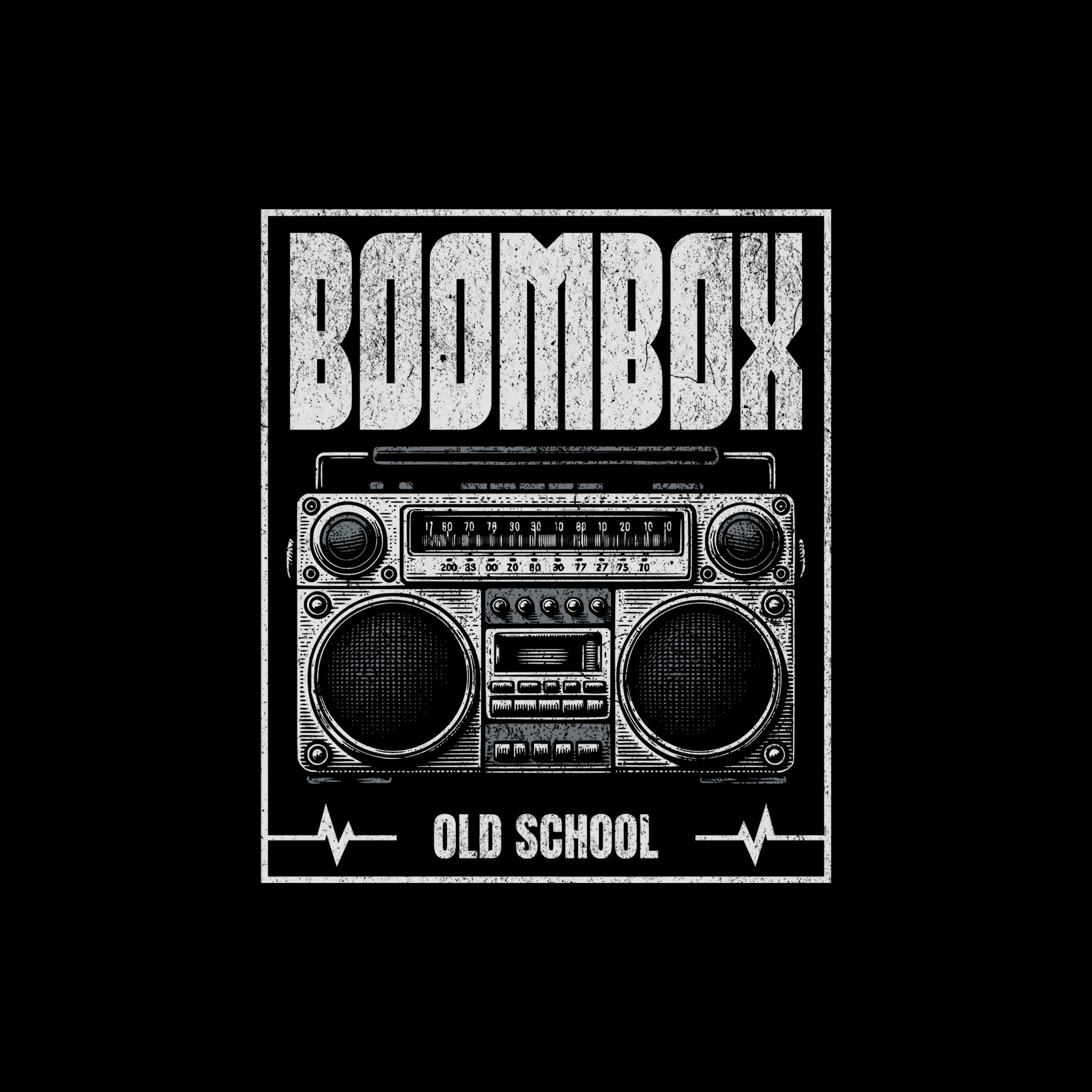 Old School Boombox  - DTF Transfer