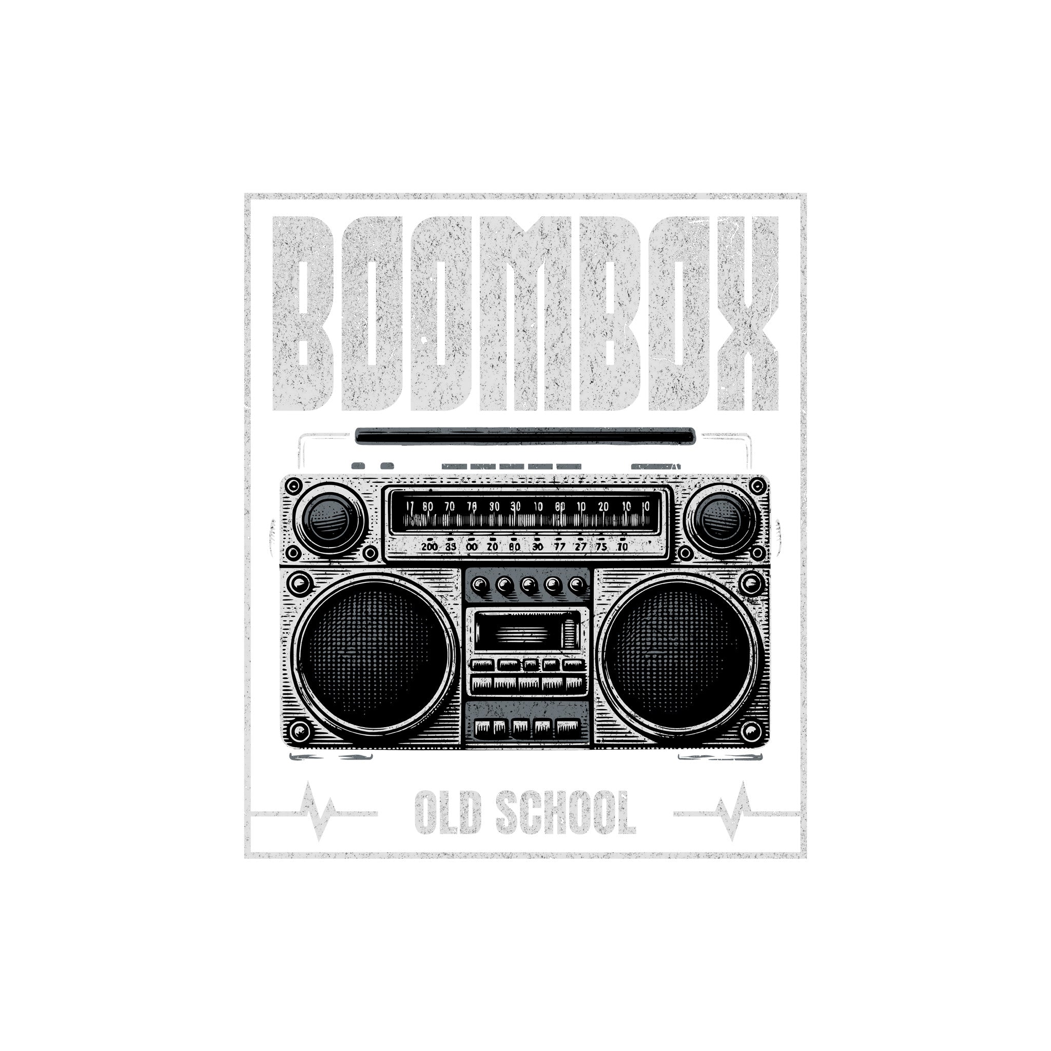 Old School Boombox  - DTF Transfer