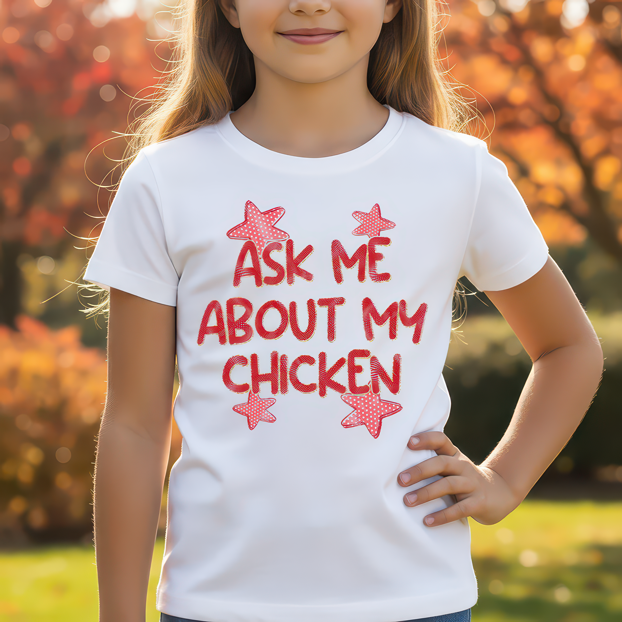 Ask Me About My Chicken - DTF Transfer
