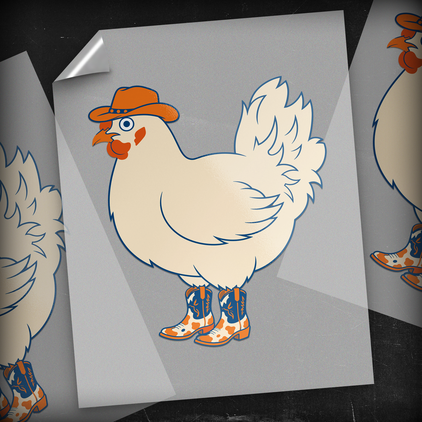 Cap'n Cluck - DTF Transfer