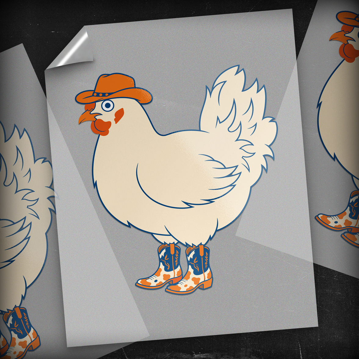 Cap'n Cluck - DTF Transfer