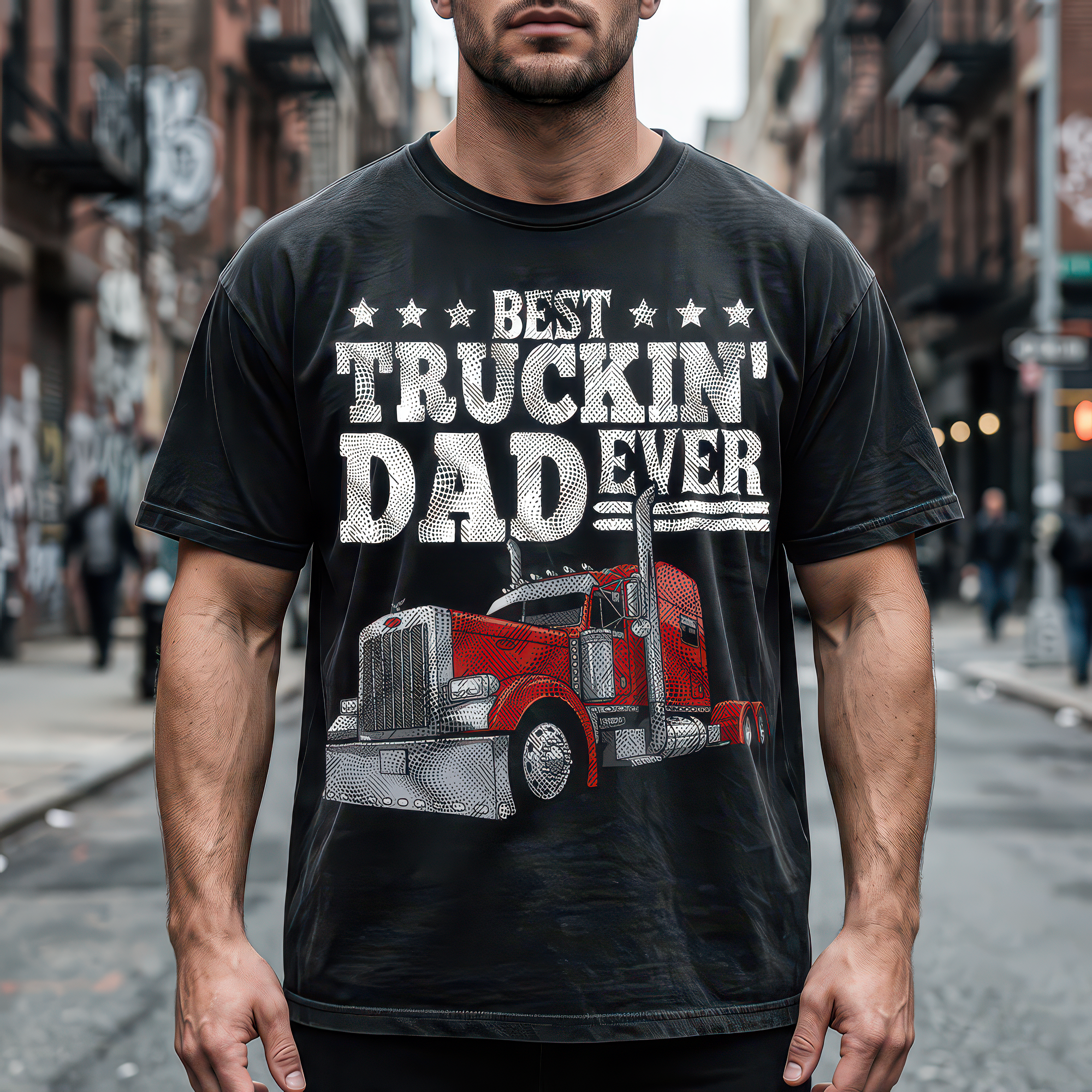 Best Truckin' Dad Ever - DTF Transfer