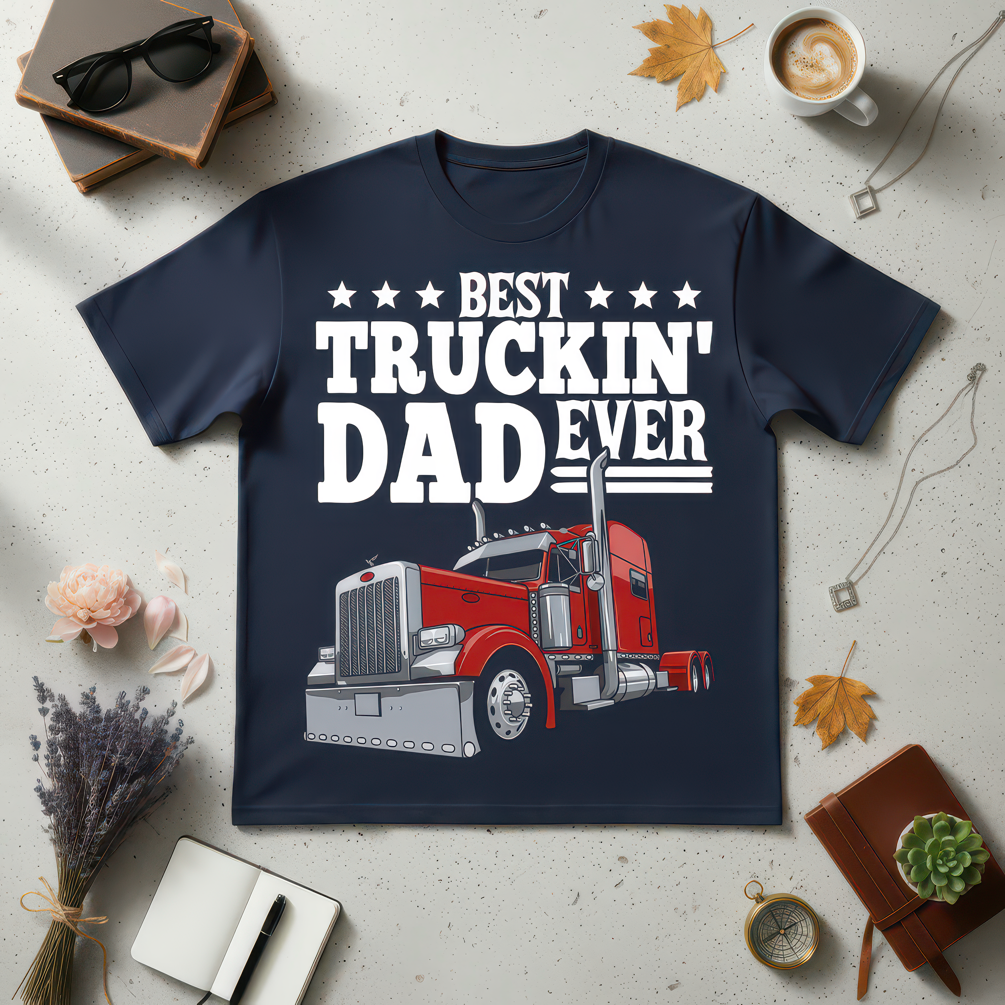 Best Truckin' Dad Ever - DTF Transfer
