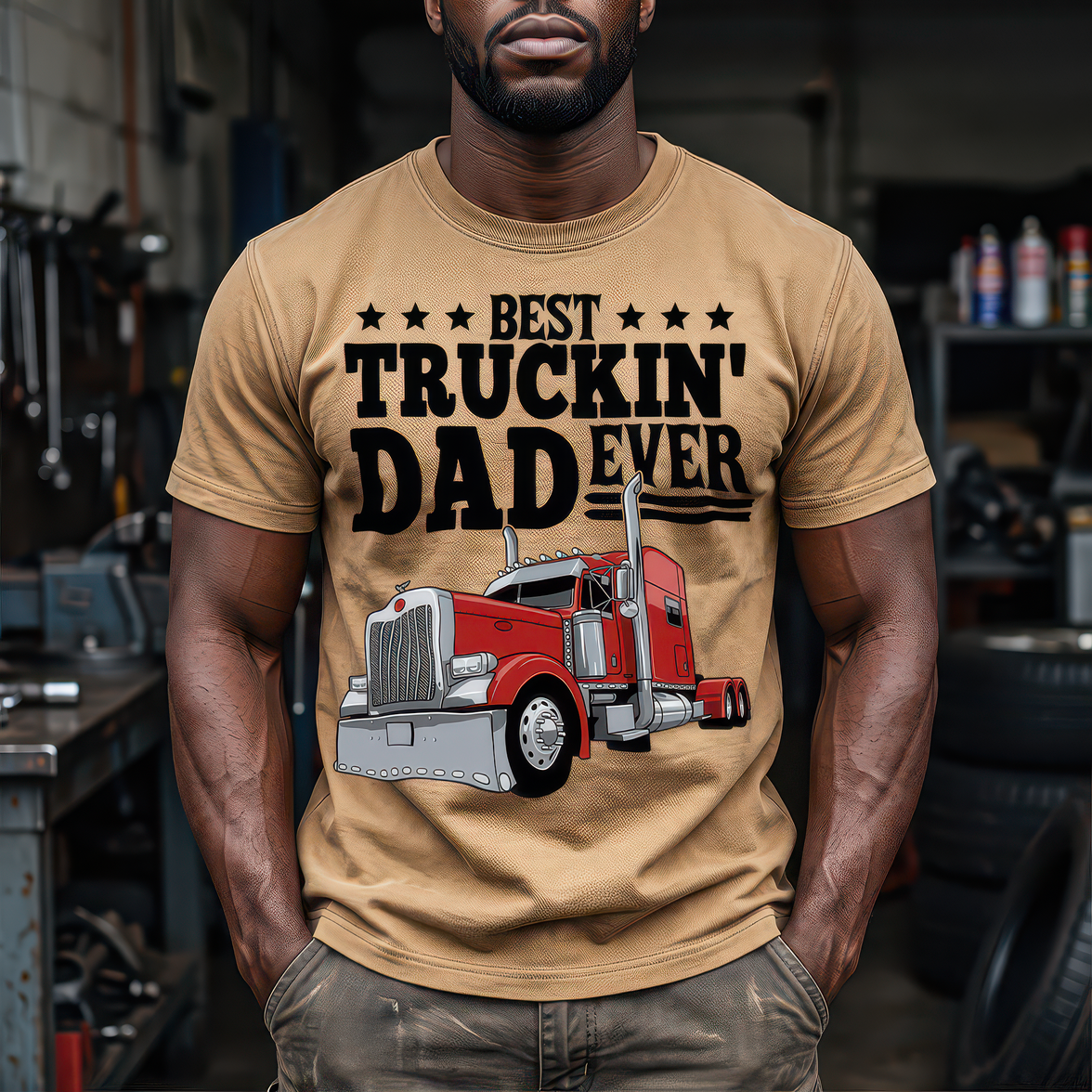 Best Truckin' Dad Ever - DTF Transfer