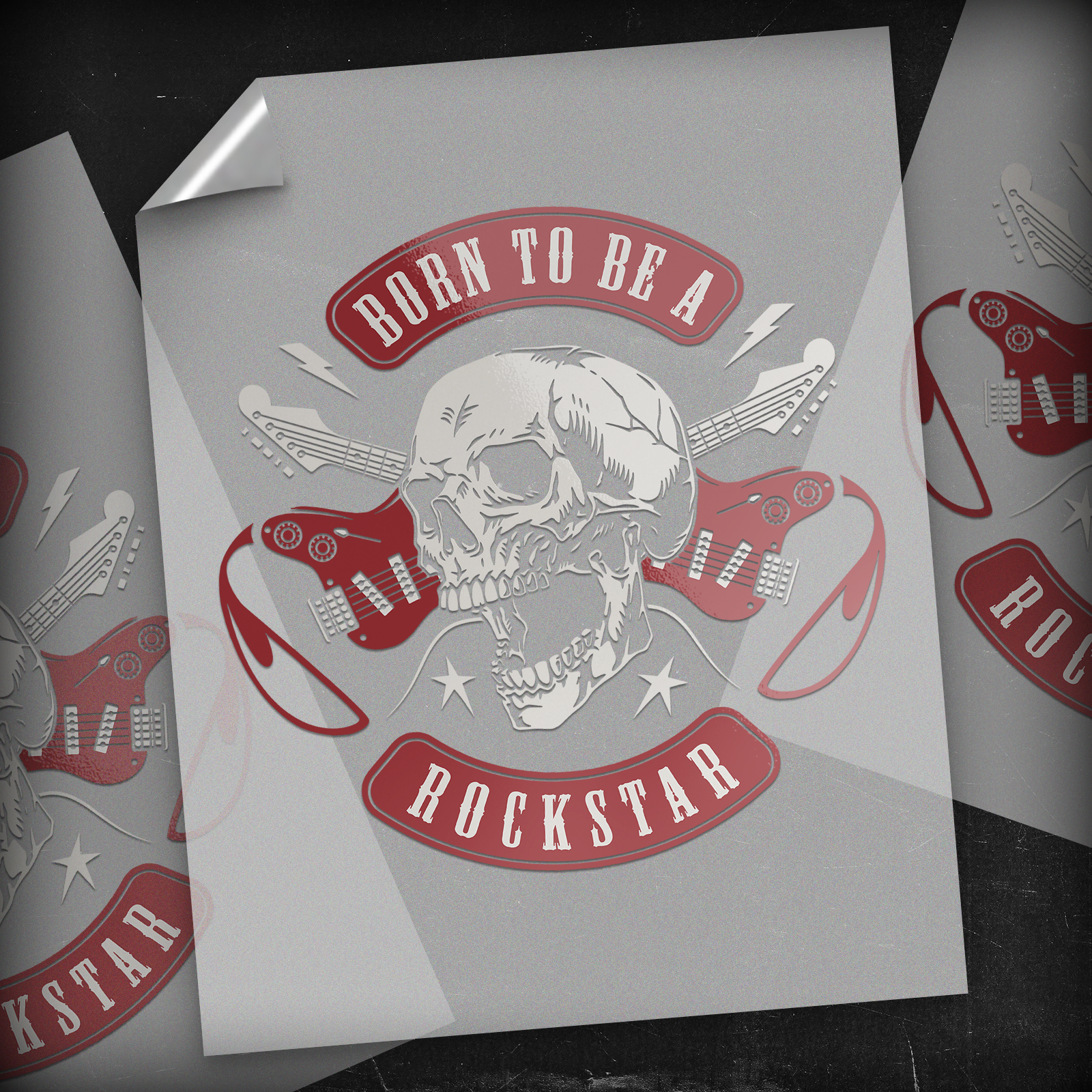 Born To Be A Rockstar - DTF Transfer