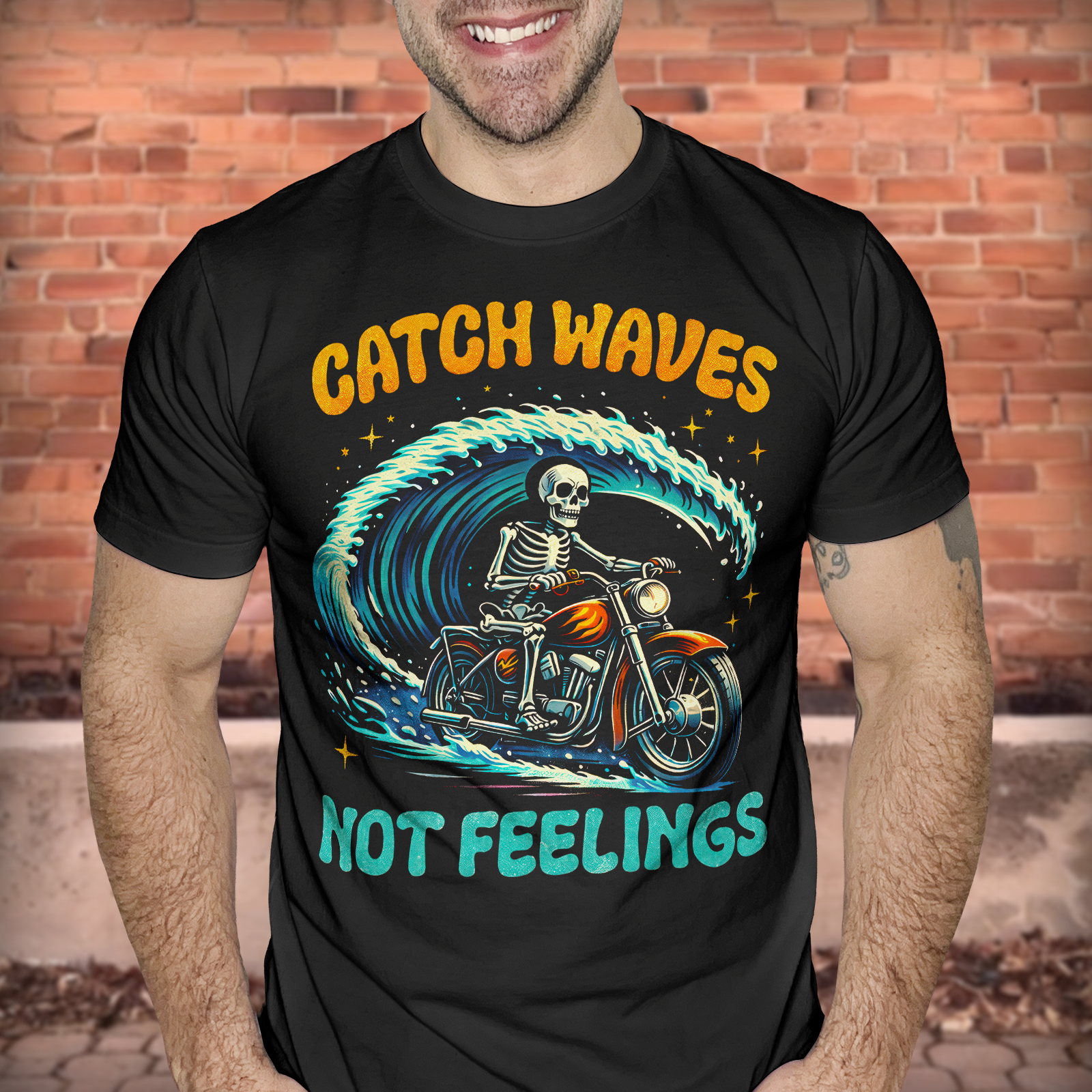 Catch Waves Not Feelings  - DTF Transfer