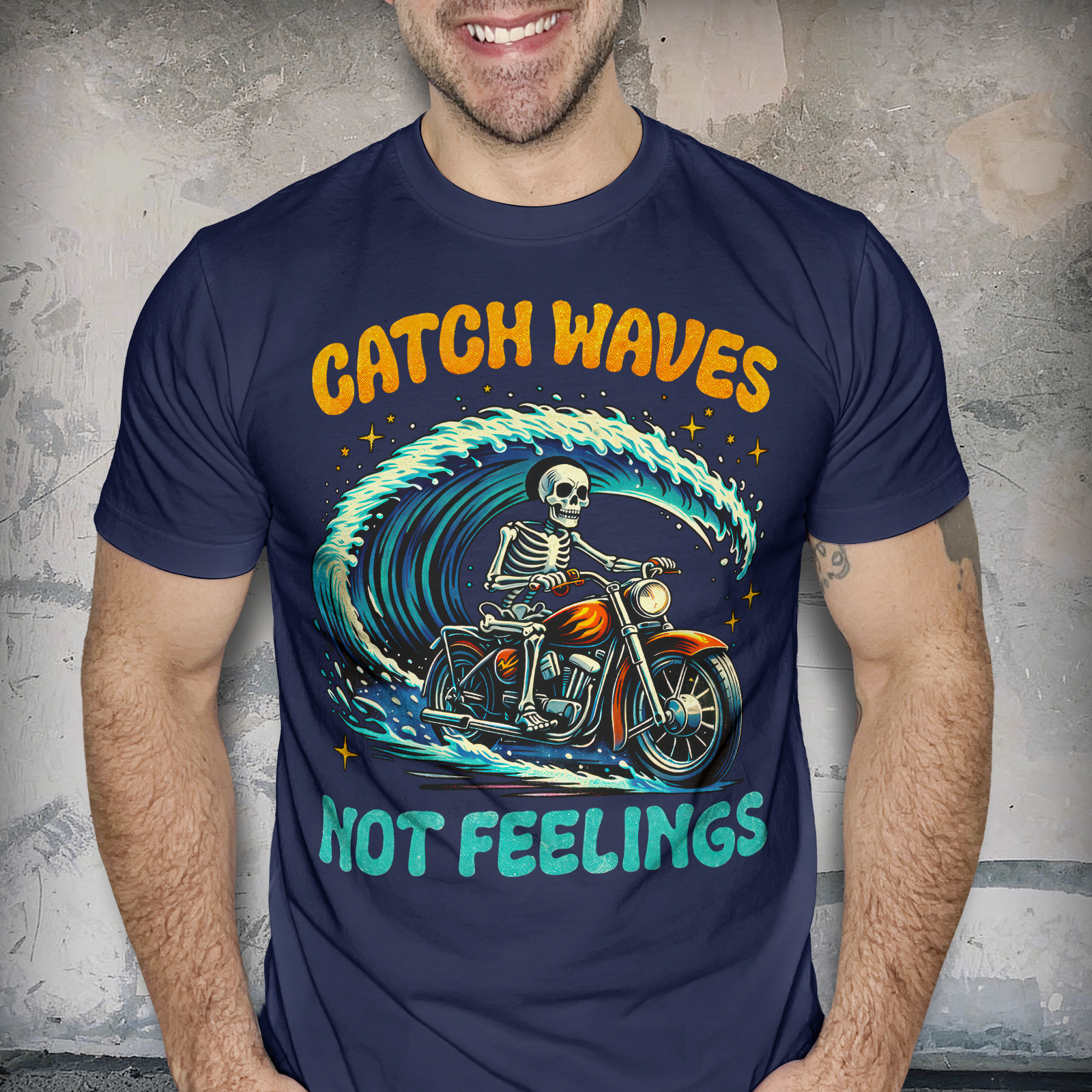 Catch Waves Not Feelings  - DTF Transfer