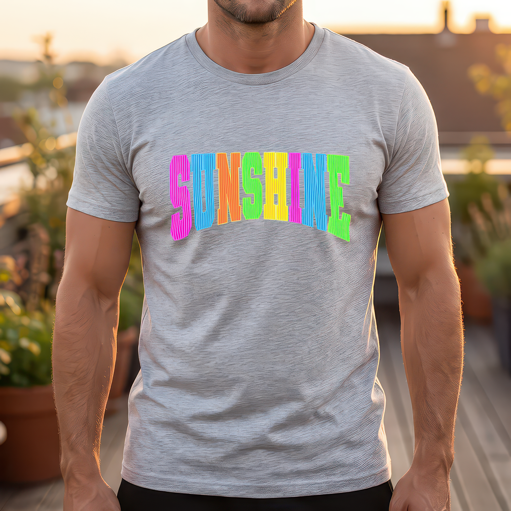 Colorful Rainbow Arc Sunshine - DTF Transfer