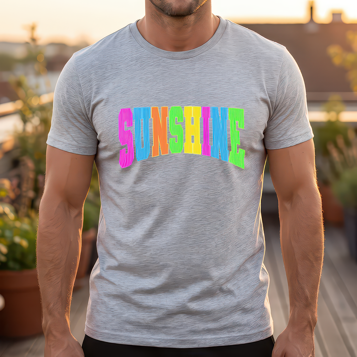 Colorful Rainbow Arc Sunshine - DTF Transfer