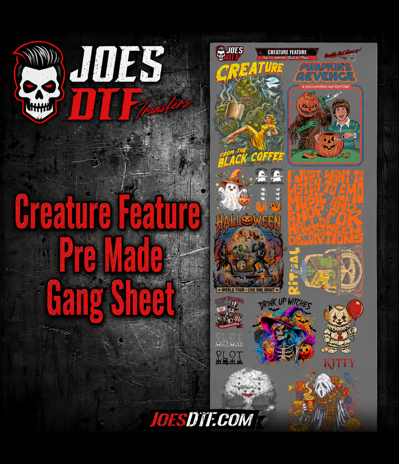 Creature Feature - Premade Gang Sheet