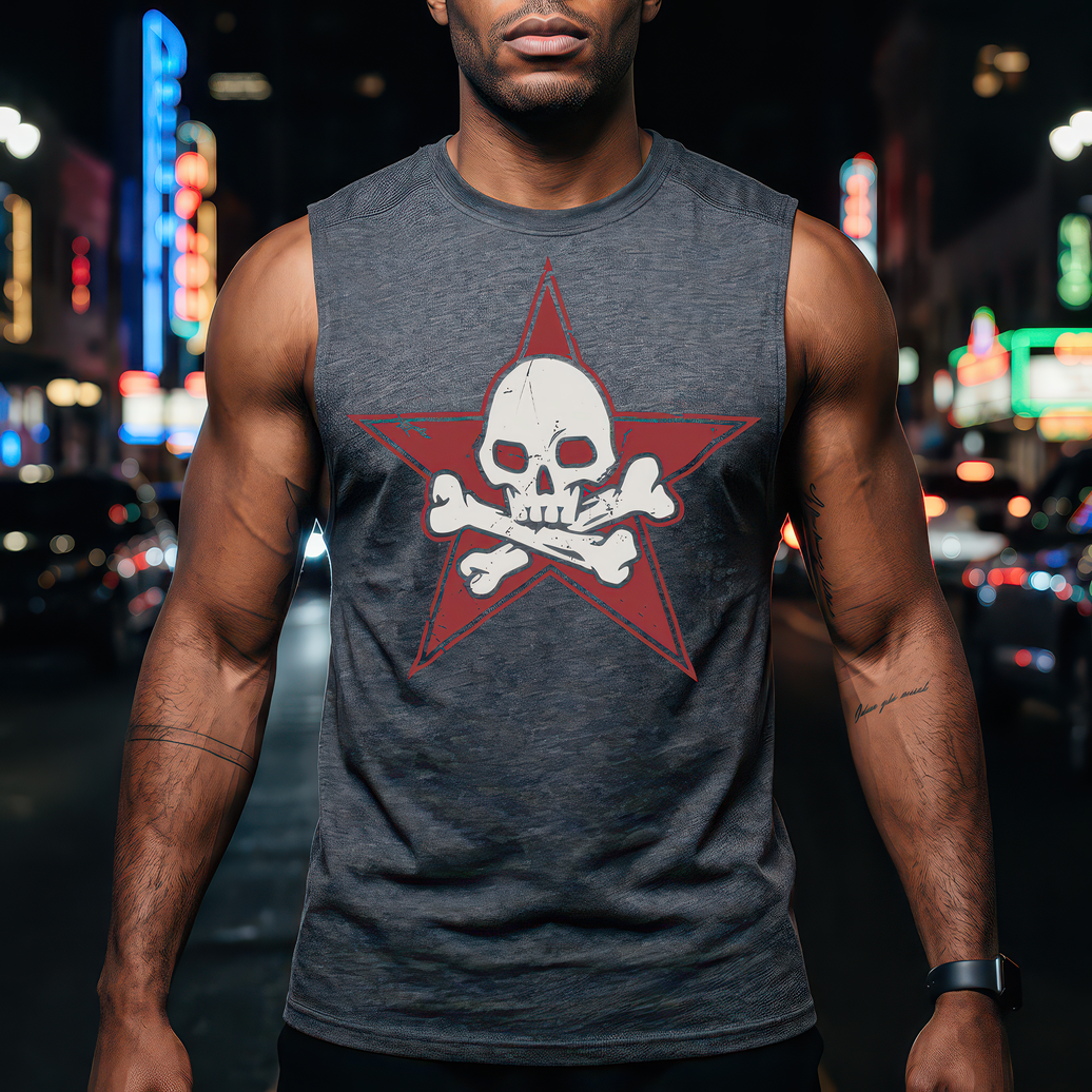 Cross Bones Star - DTF Transfer