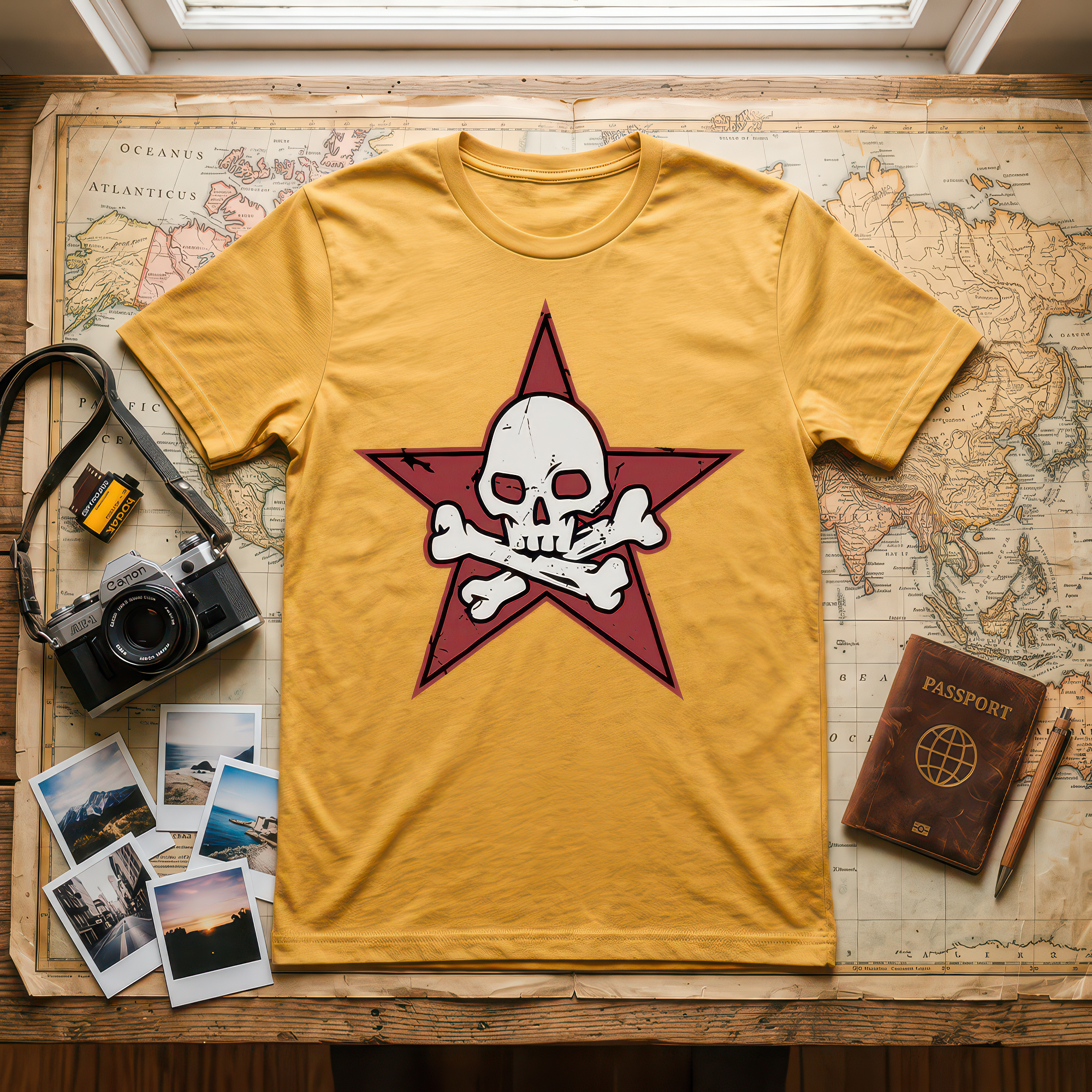 Cross Bones Star - DTF Transfer