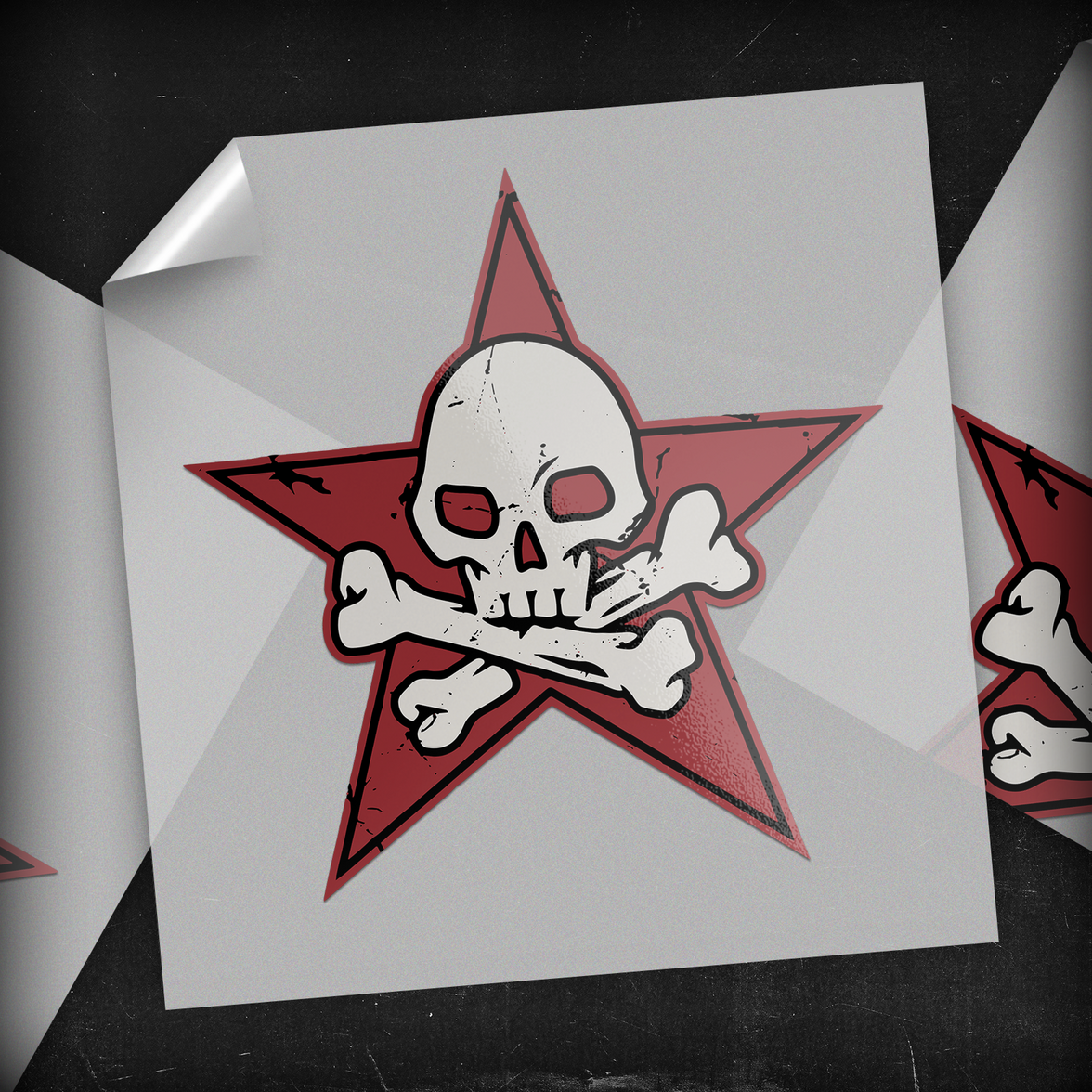 Cross Bones Star - DTF Transfer