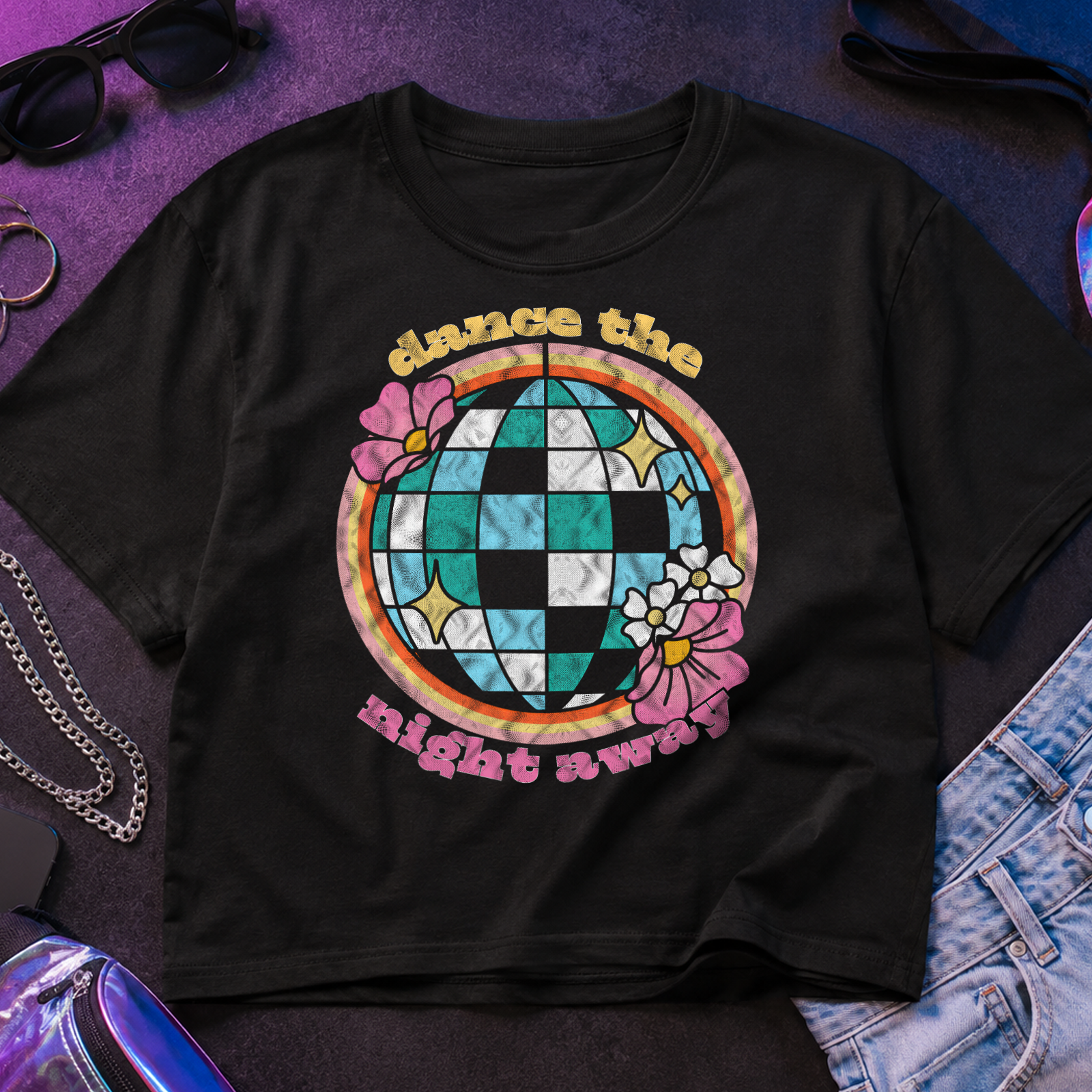 Dance the Night Away Disco Ball - DTF Transfer