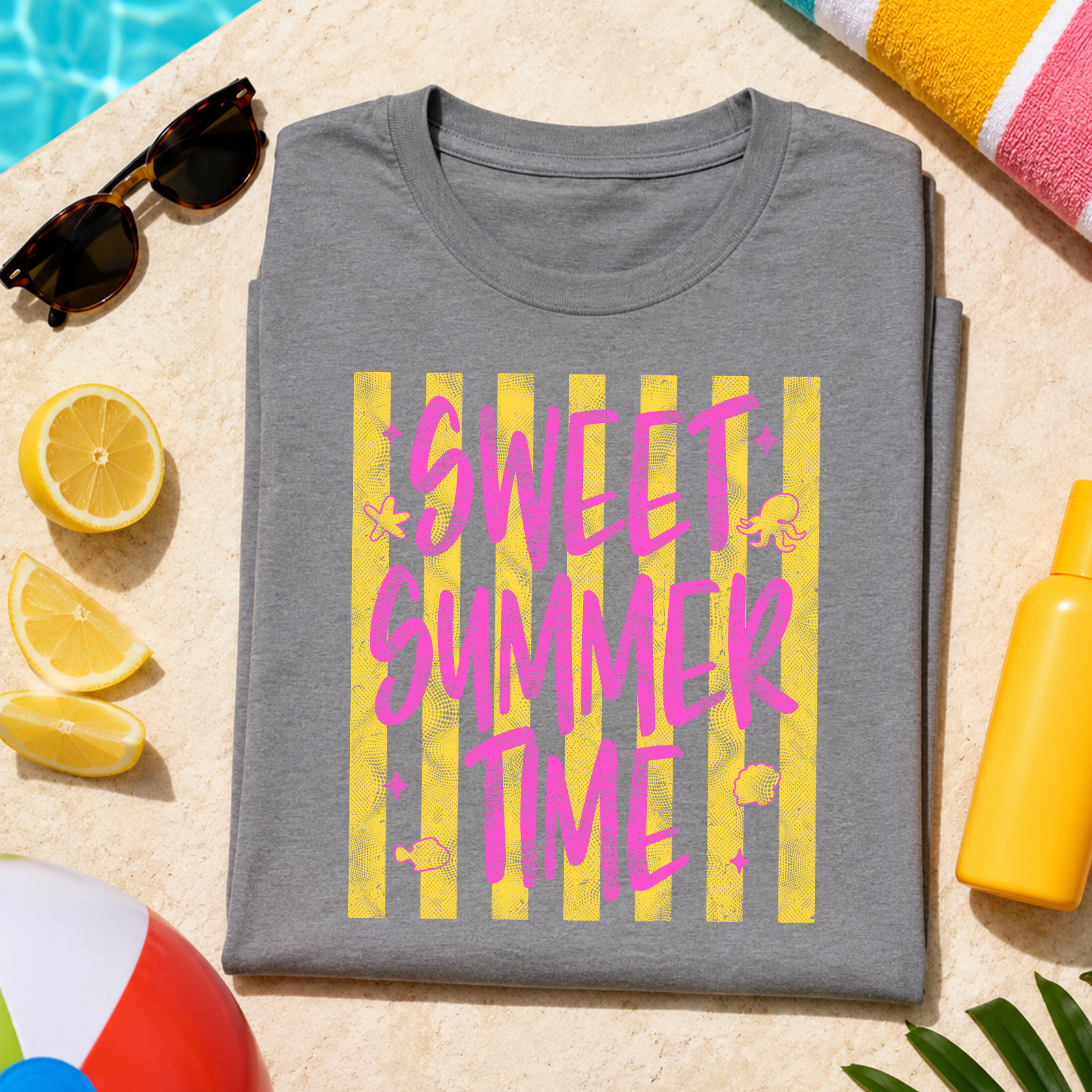 Sweet Summer Stripes - DTF Transfer