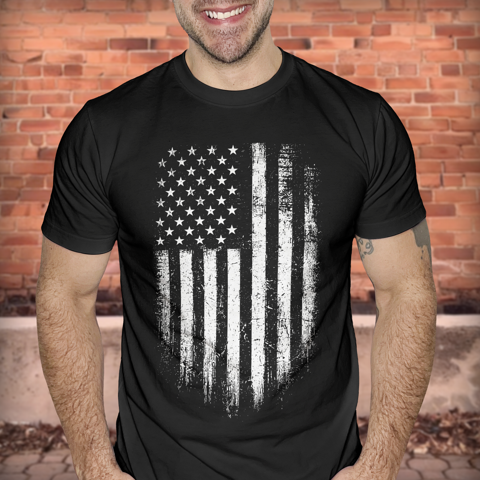 Distressed USA Flag  - DTF Transfer
