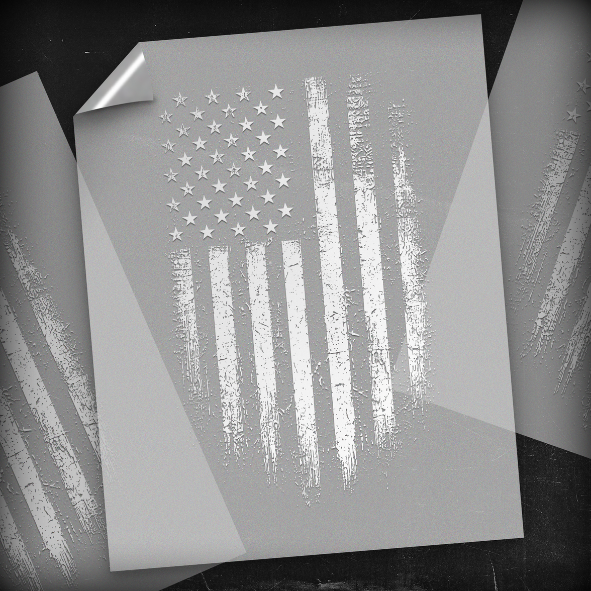 Distressed USA Flag  - DTF Transfer