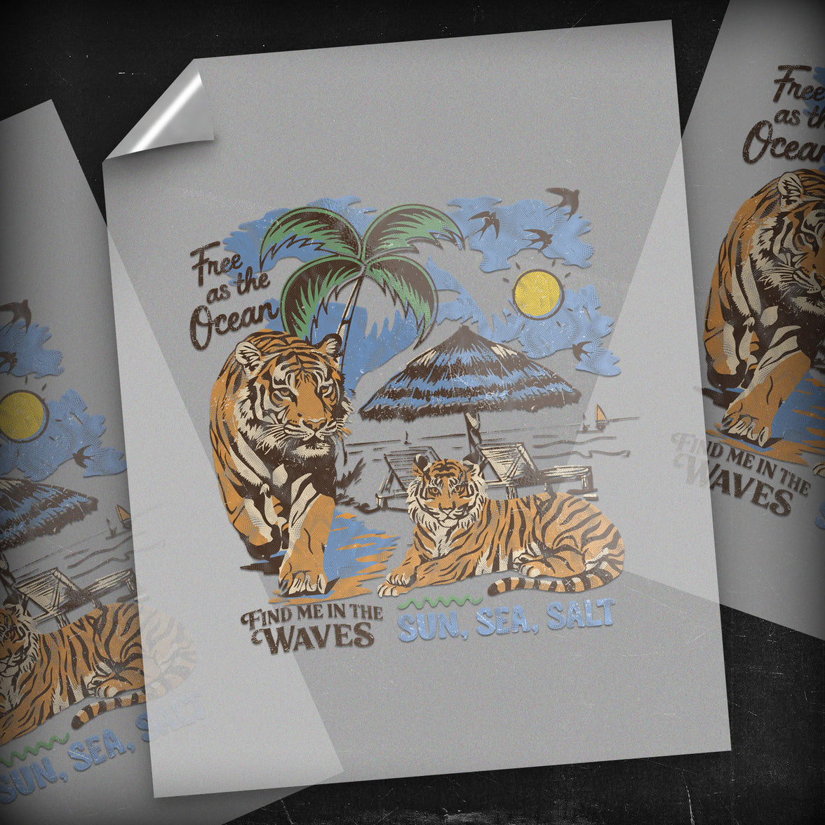 Tropic Tiger - DTF Transfer