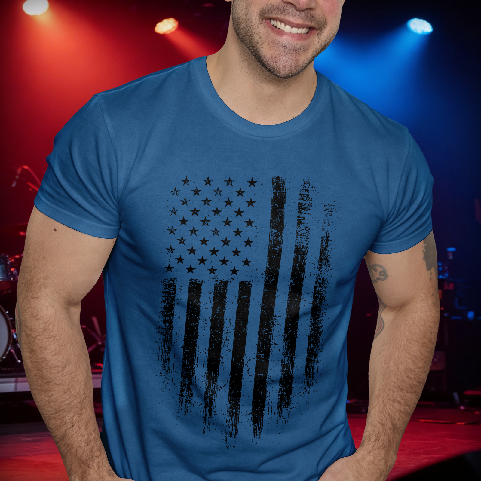 Distressed USA Flag  - DTF Transfer