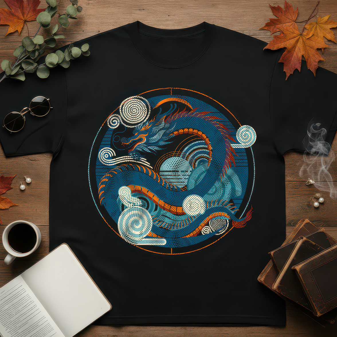 Dragon Minimalist Round - DTF Transfer