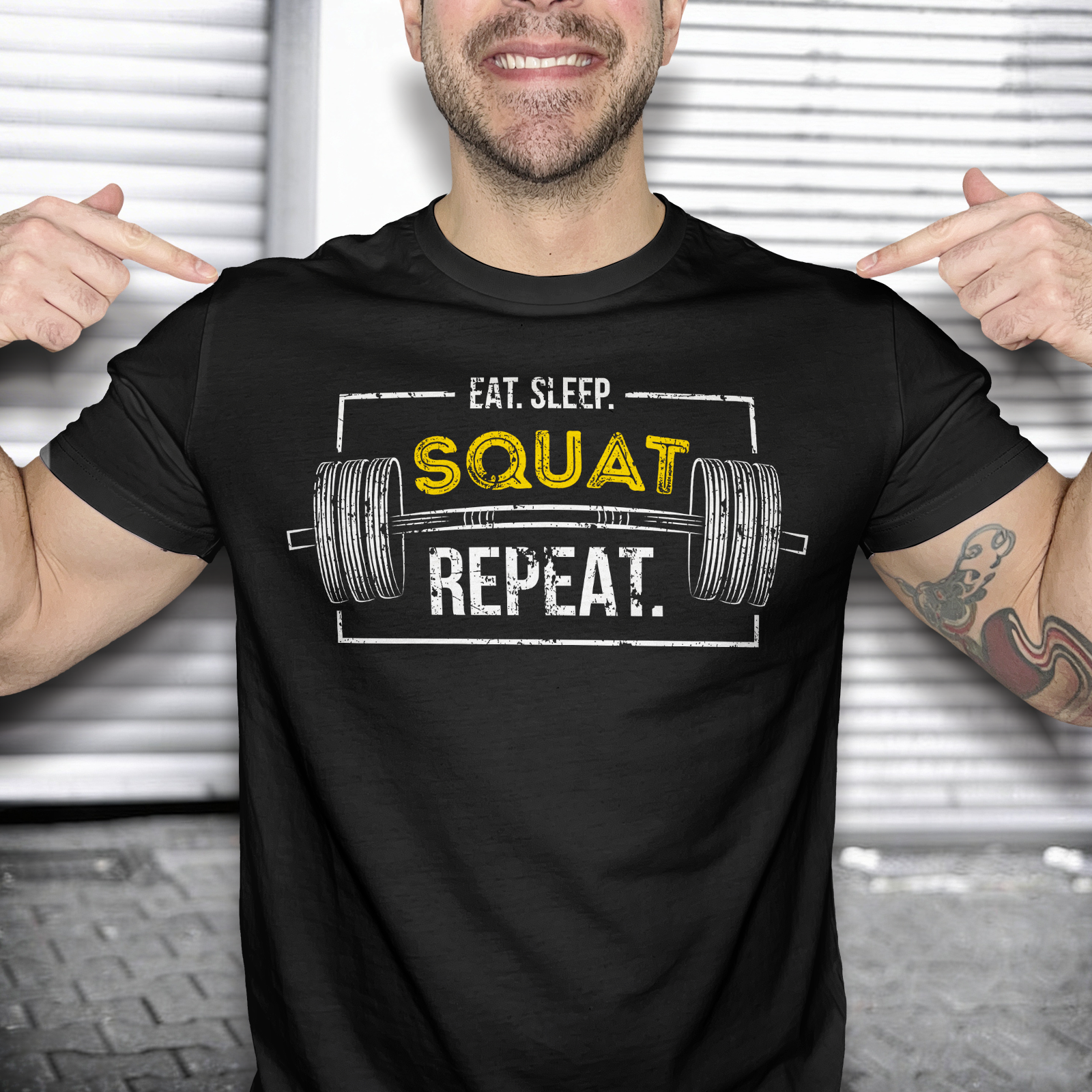 Eat Sleep Squat Repeat  - DTF Transfer