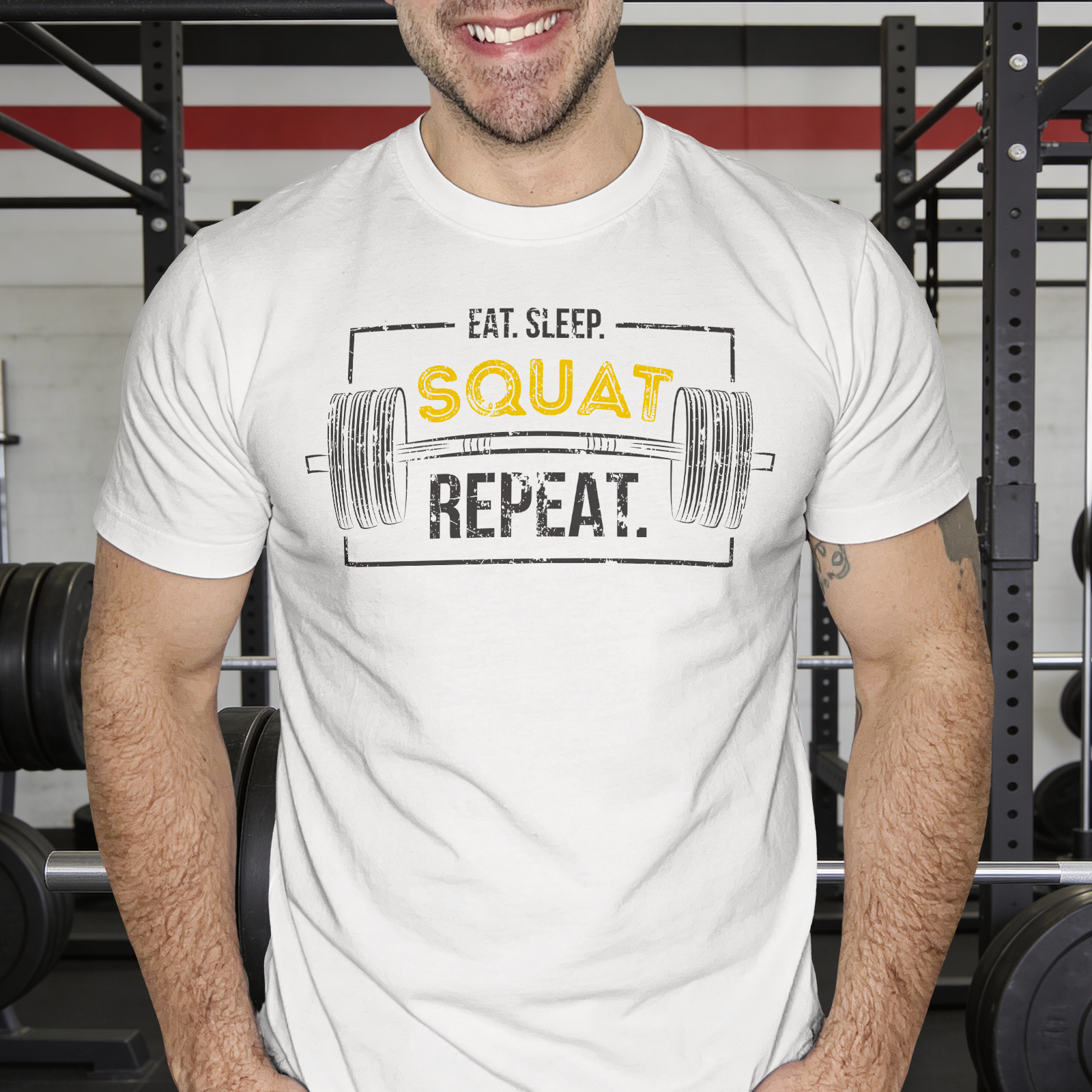 Eat Sleep Squat Repeat  - DTF Transfer