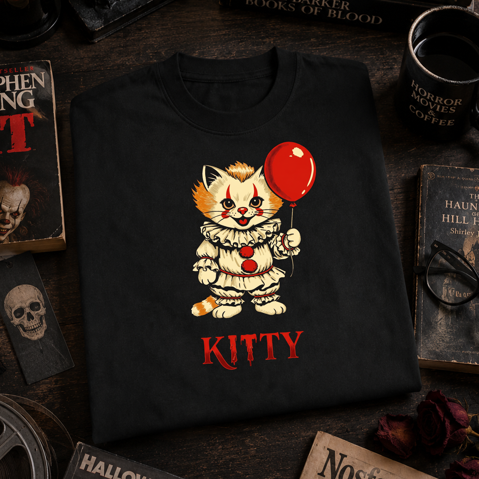 Clown Kitty - DTF Transfer