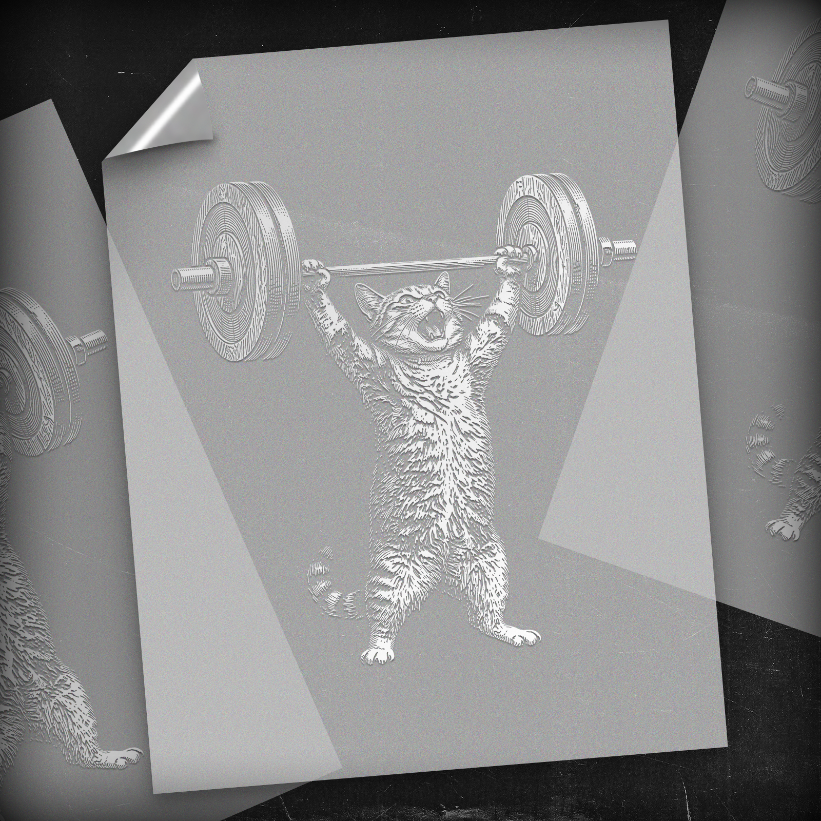 Lift Heavy Cats - DTF Transfer
