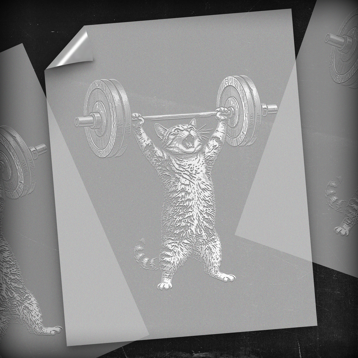 Lift Heavy Cats - DTF Transfer