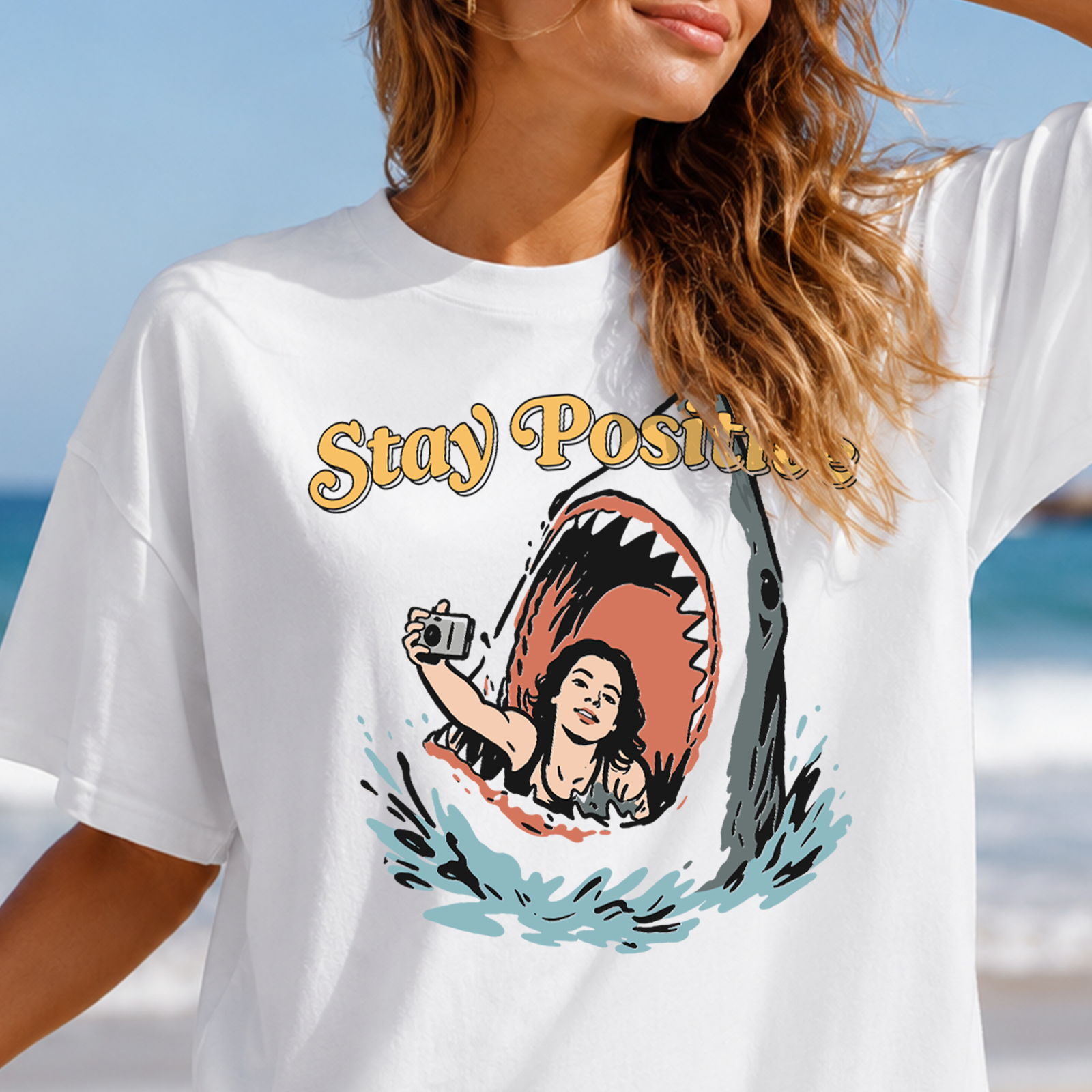 Shark Bait Selfie - DTF Transfer