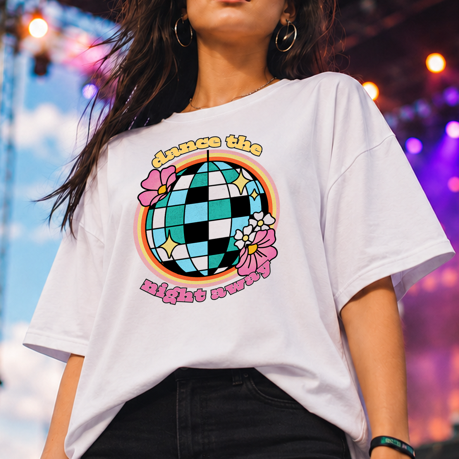 Dance the Night Away Disco Ball - DTF Transfer