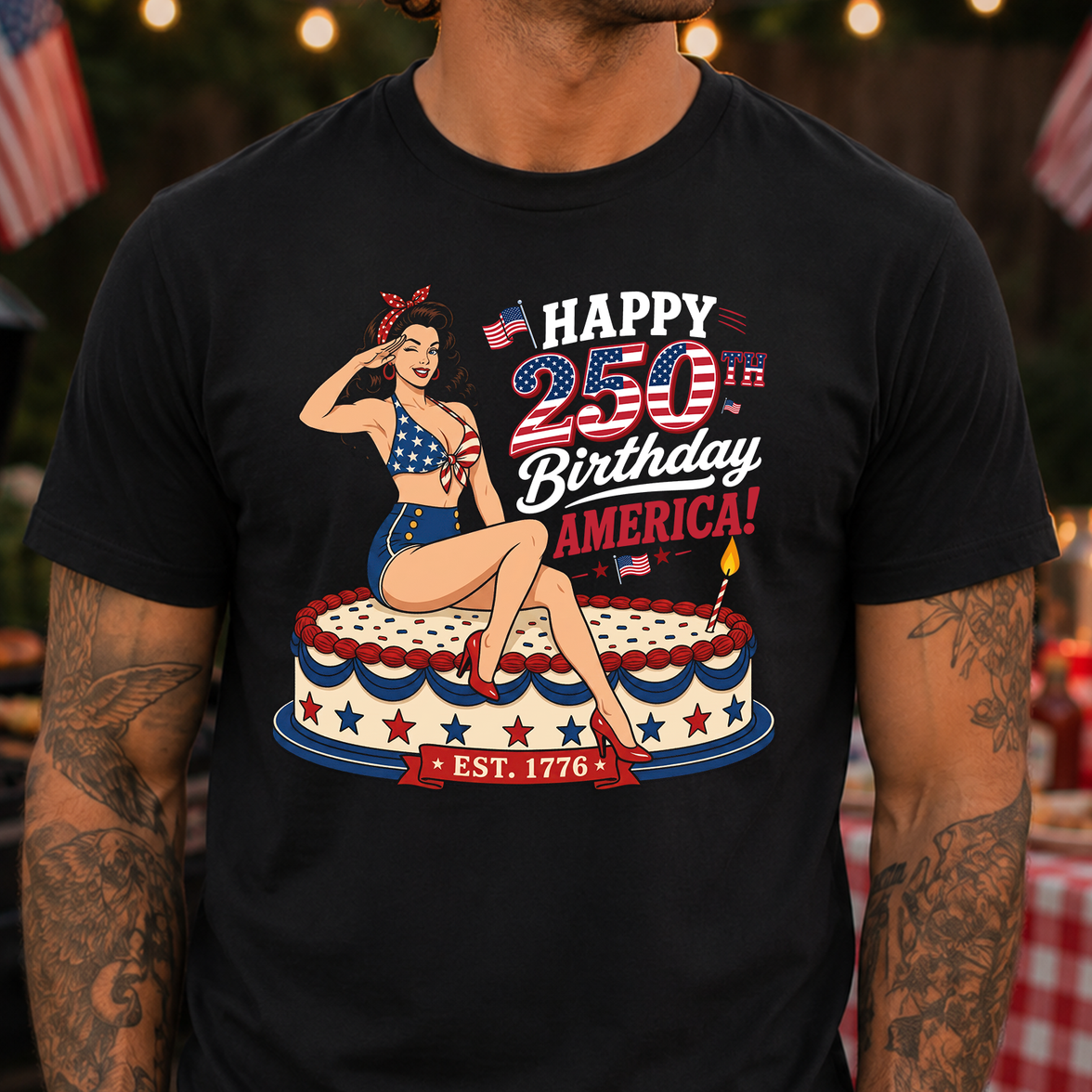 Happy 250th, America - DTF Transfer