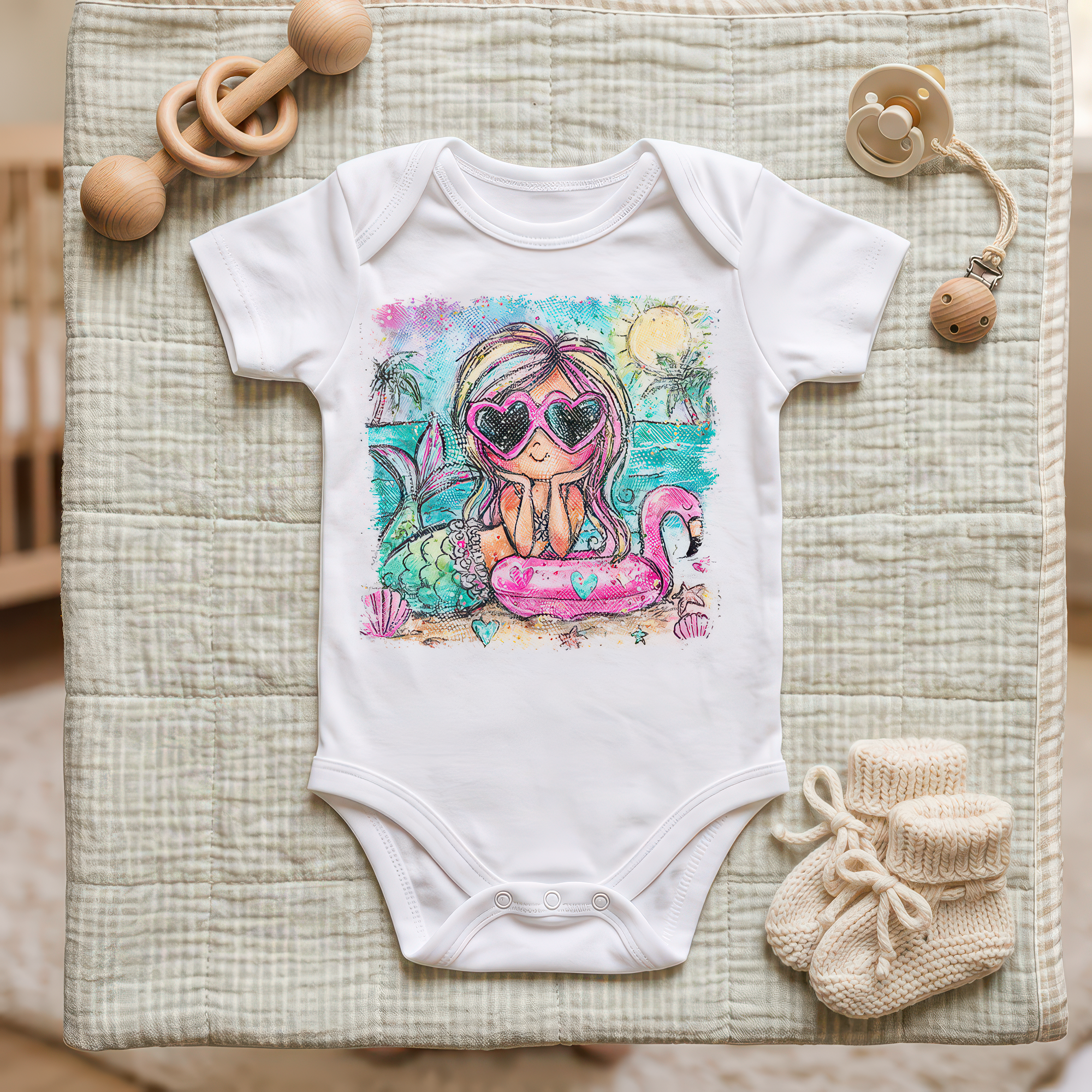 Girly Mermaid - DTF Transfer