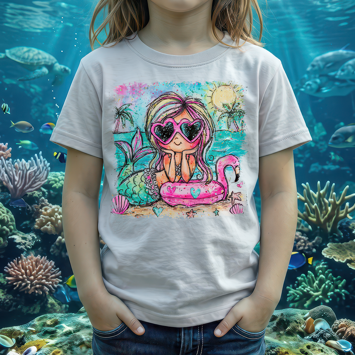 Girly Mermaid - DTF Transfer