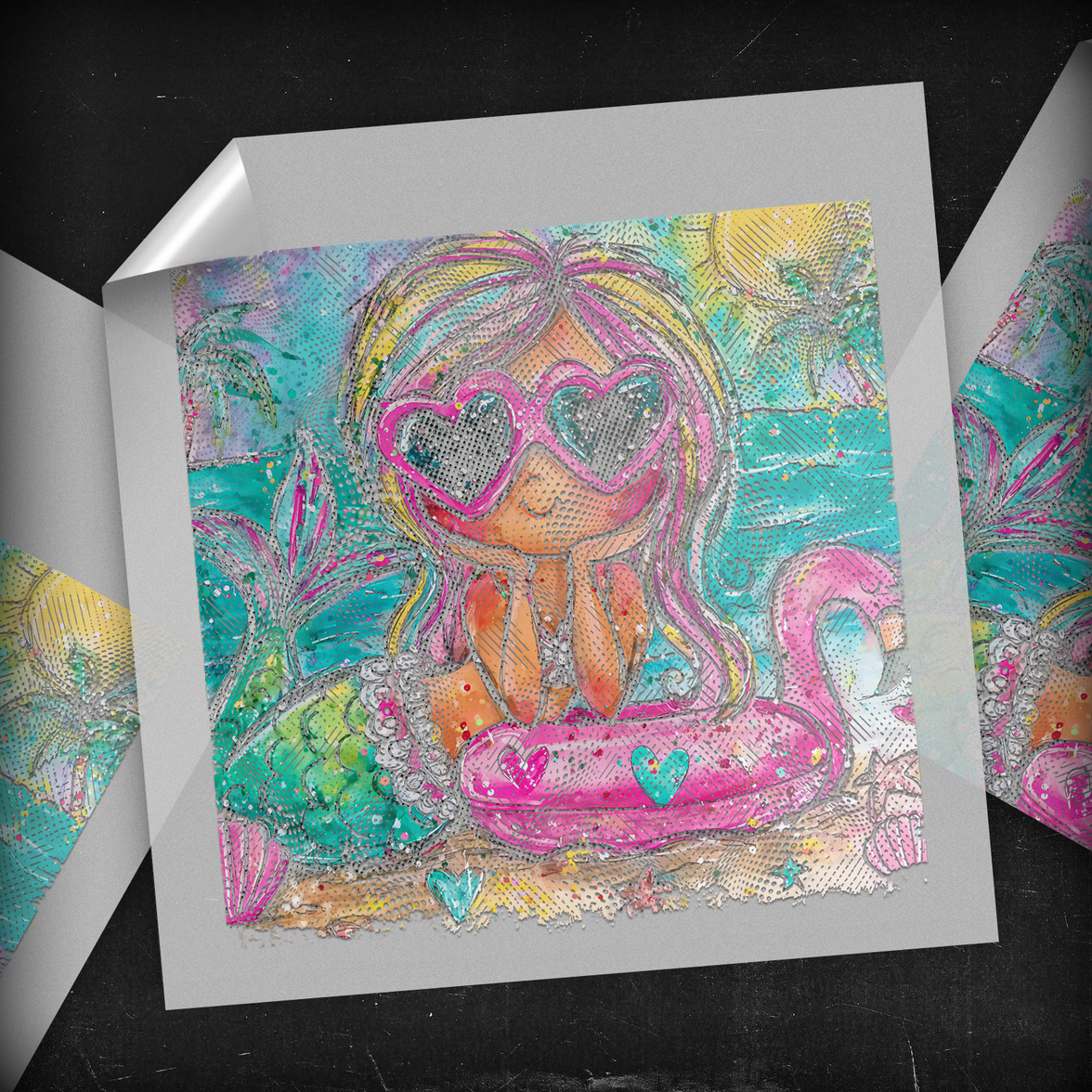 Girly Mermaid - DTF Transfer