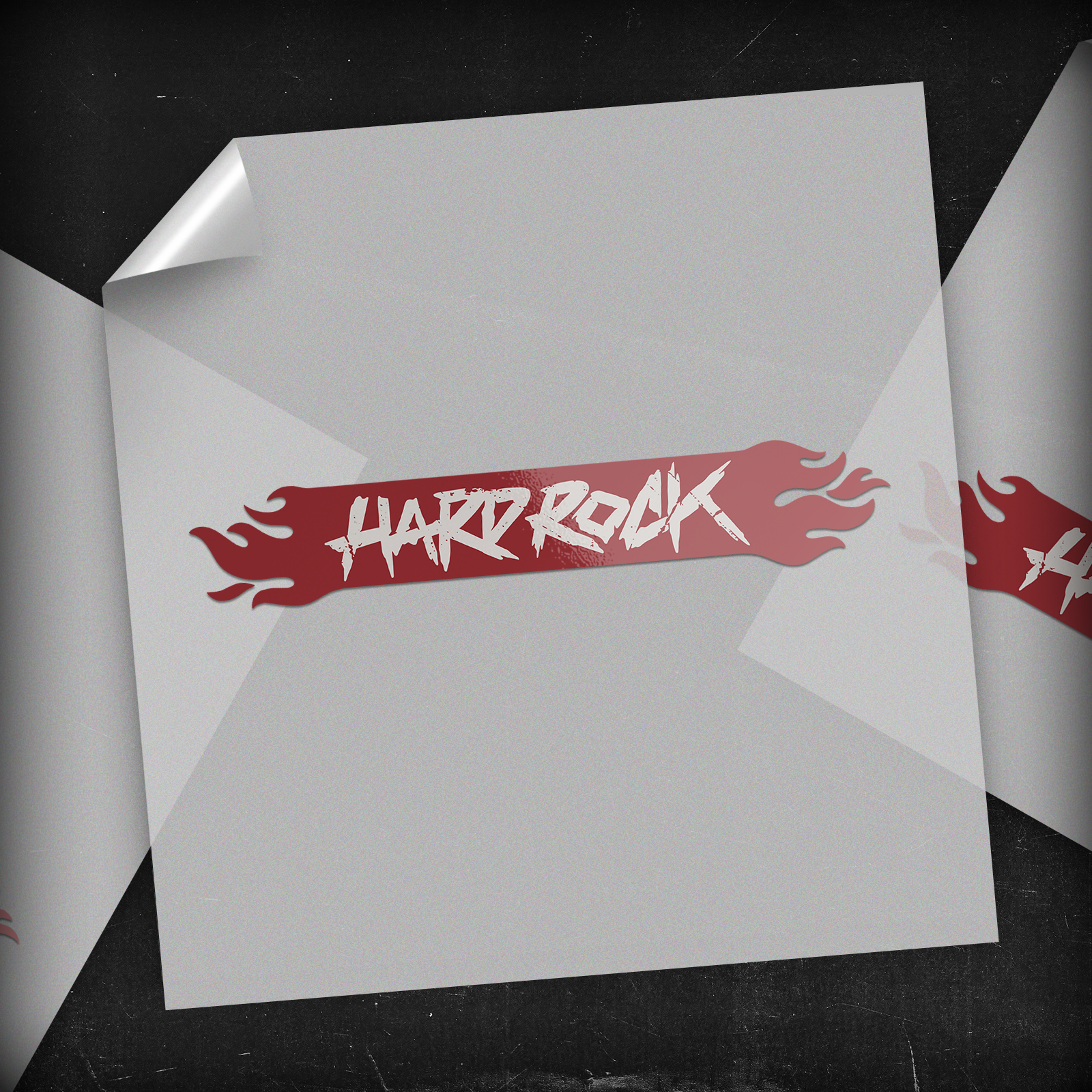 Hard Rock Banner - DTF Transfer