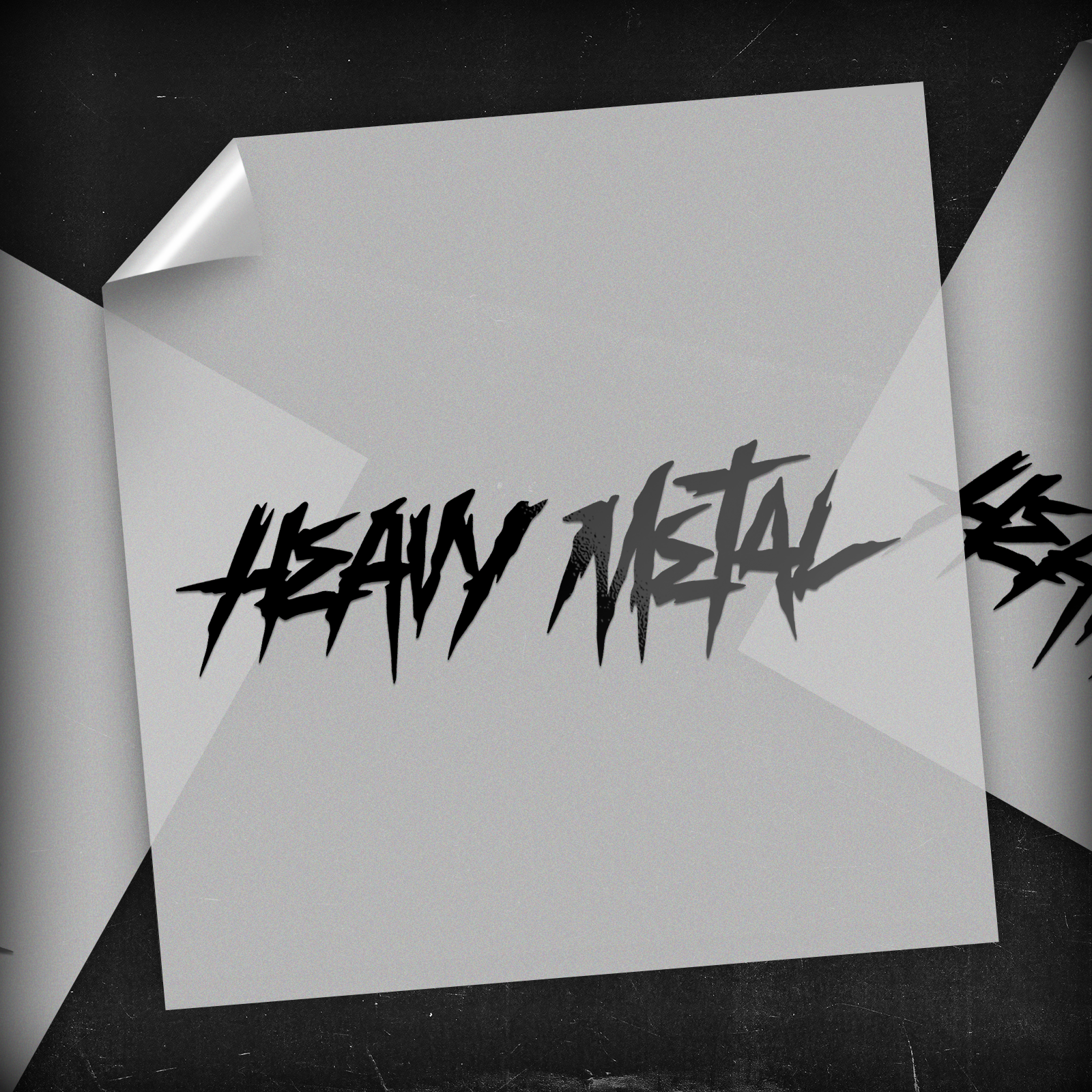 Heavy Metal Text - DTF Transfer