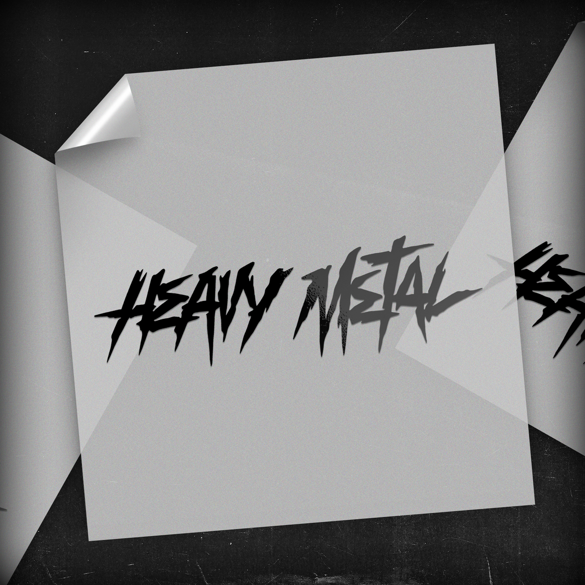 Heavy Metal Text - DTF Transfer