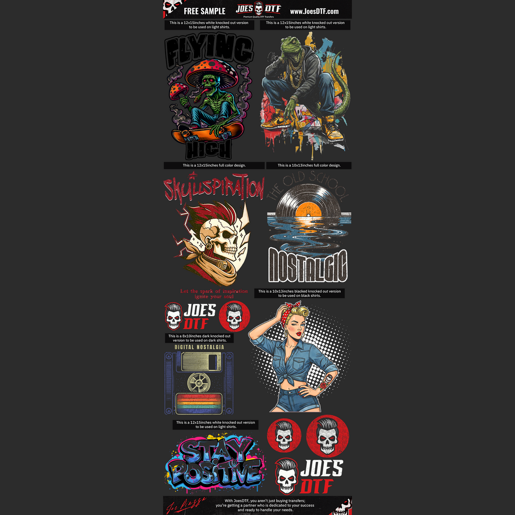 The "Joe’s DTF Hot Mess" Sample Gang Sheet (22x60) 🔥