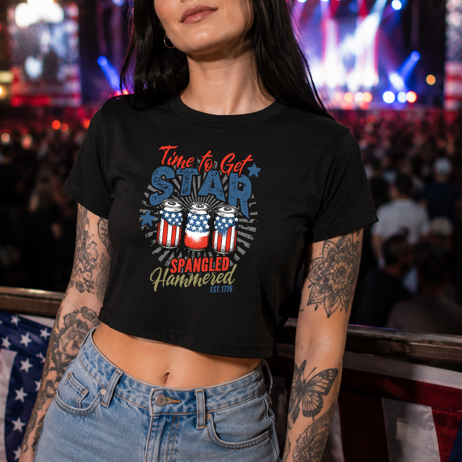 Star-Spangled Hammered - DTF Transfer