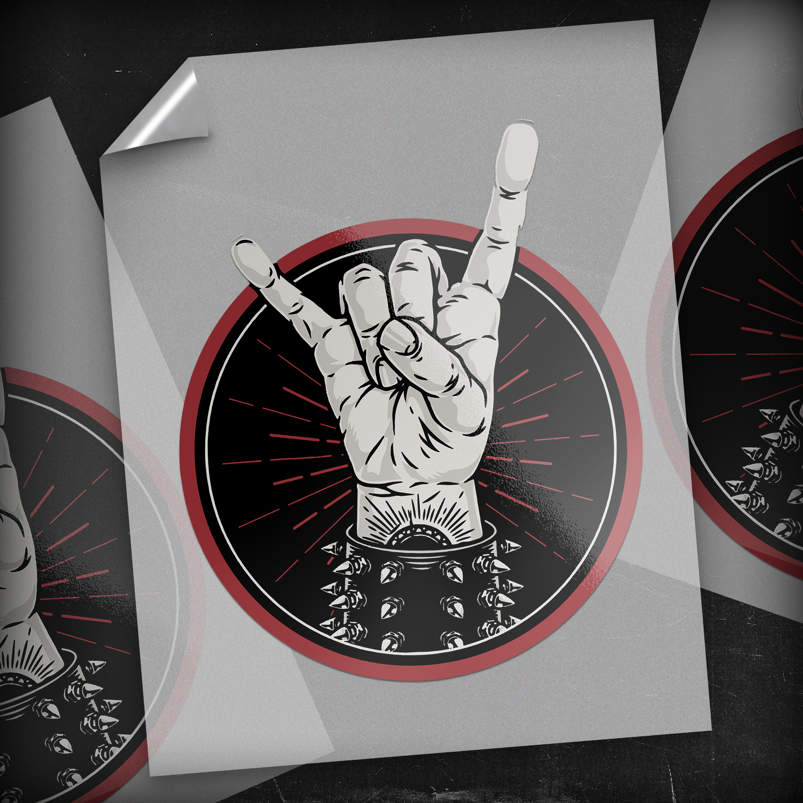 Metal Horns - DTF Transfer