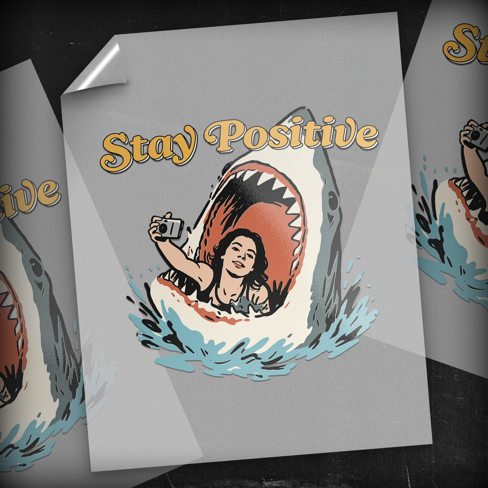 Shark Bait Selfie - DTF Transfer