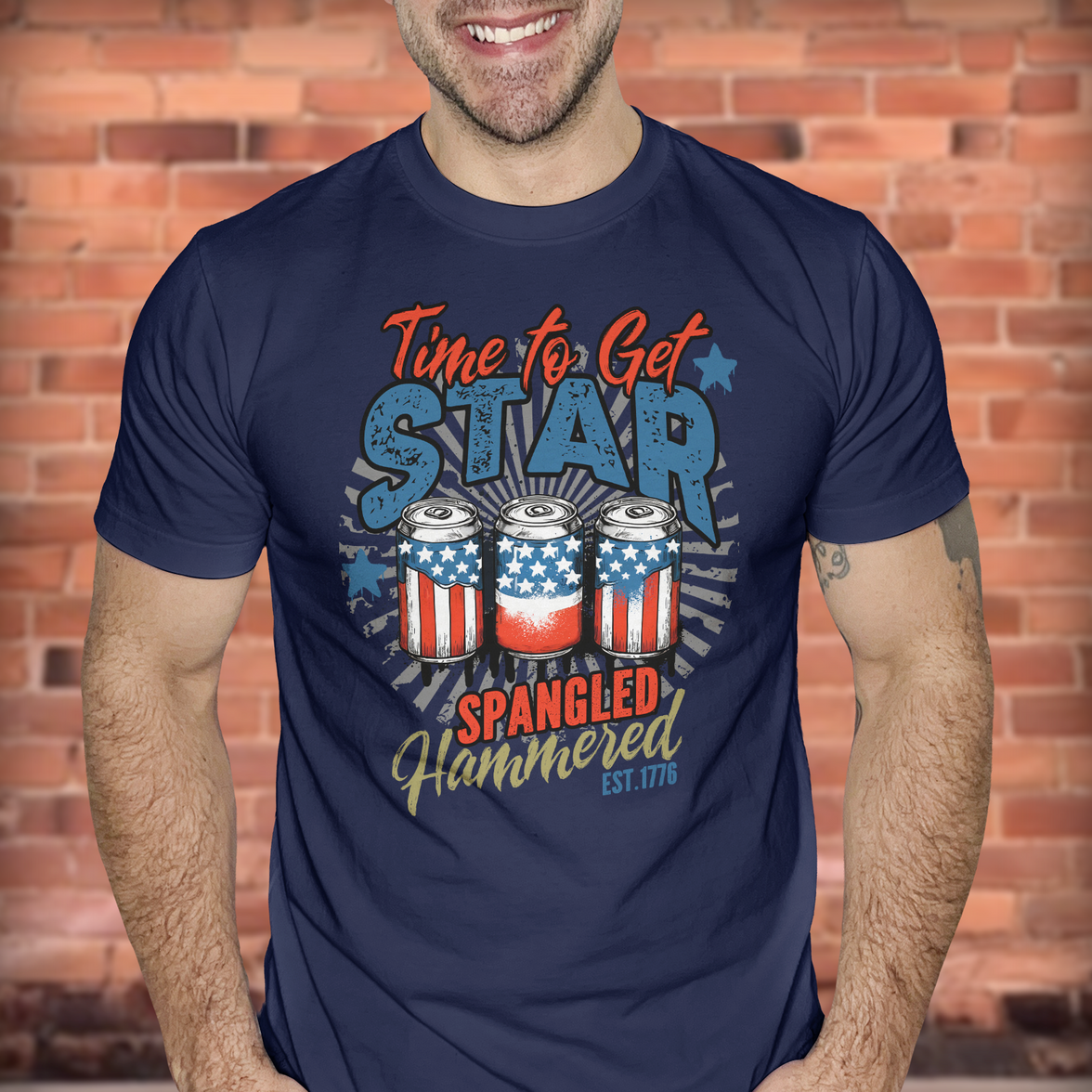 Star-Spangled Hammered - DTF Transfer