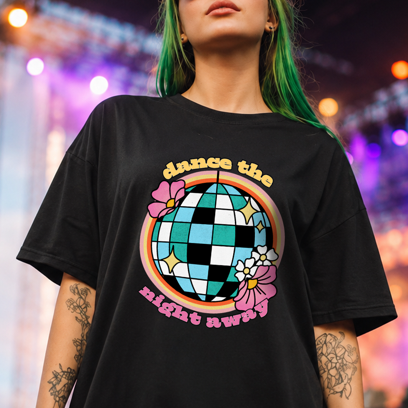 Dance the Night Away Disco Ball - DTF Transfer