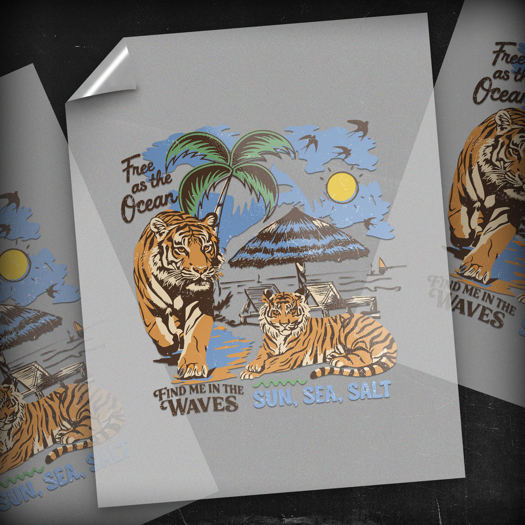 Tropic Tiger - DTF Transfer